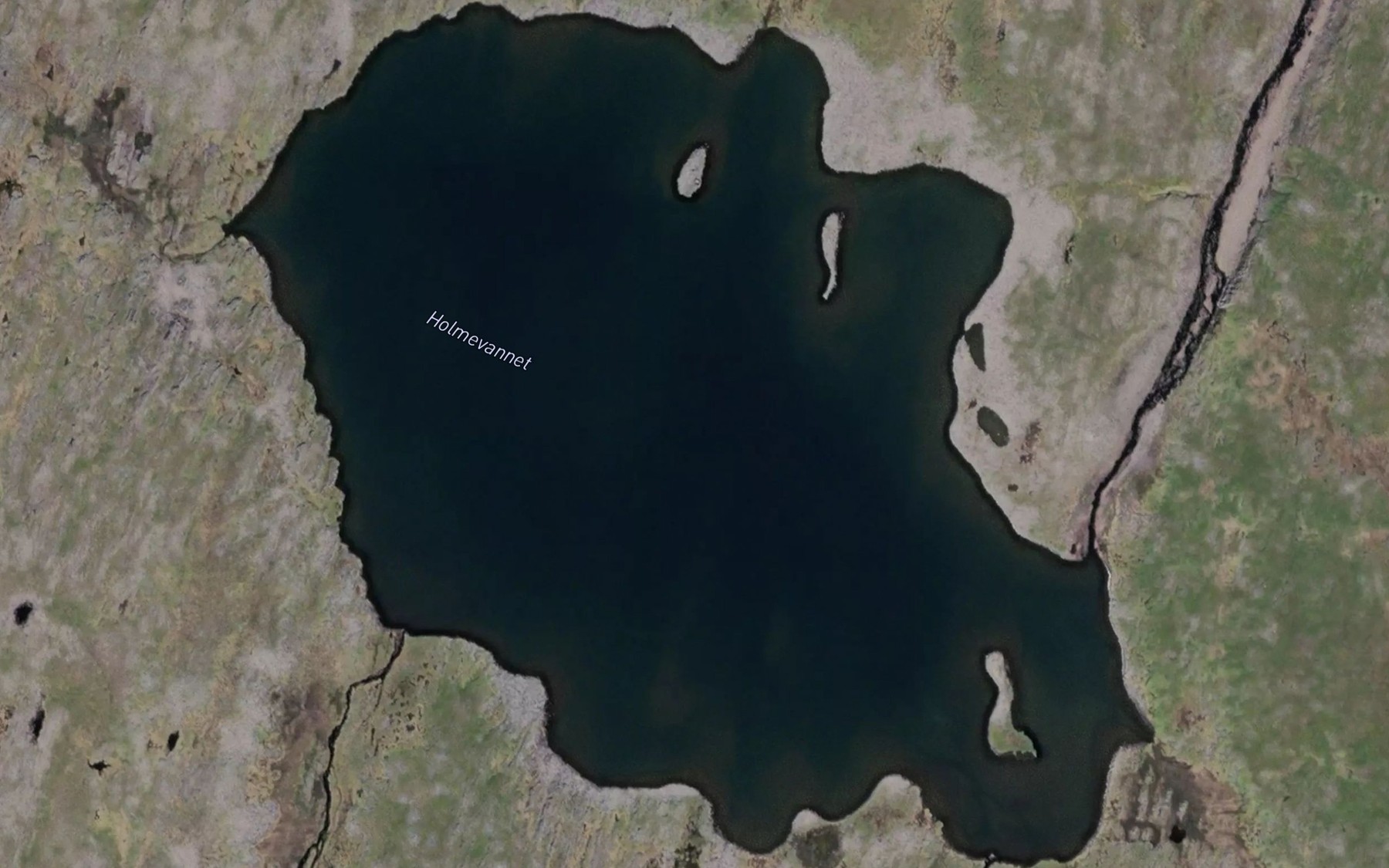 Satellite map of the Holmevatnet