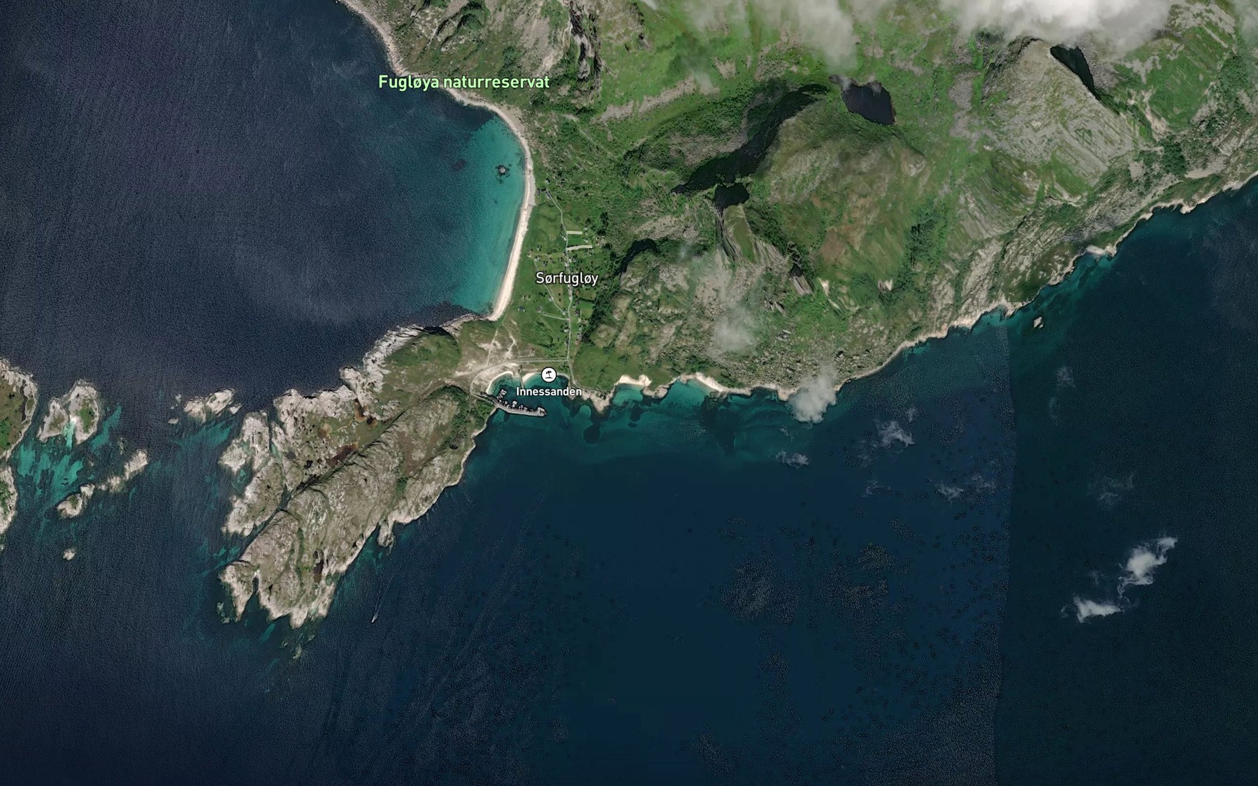 Satellite map of the Heimersandvika
