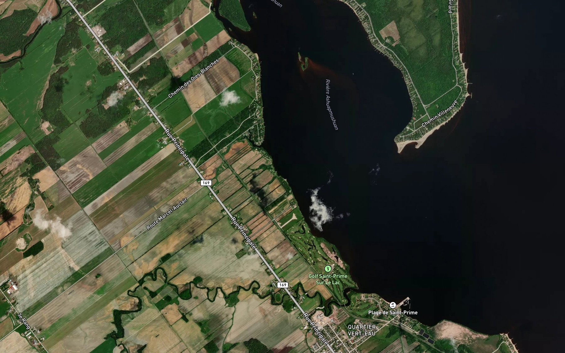 Satellite map of the Ruisseau Lapierre