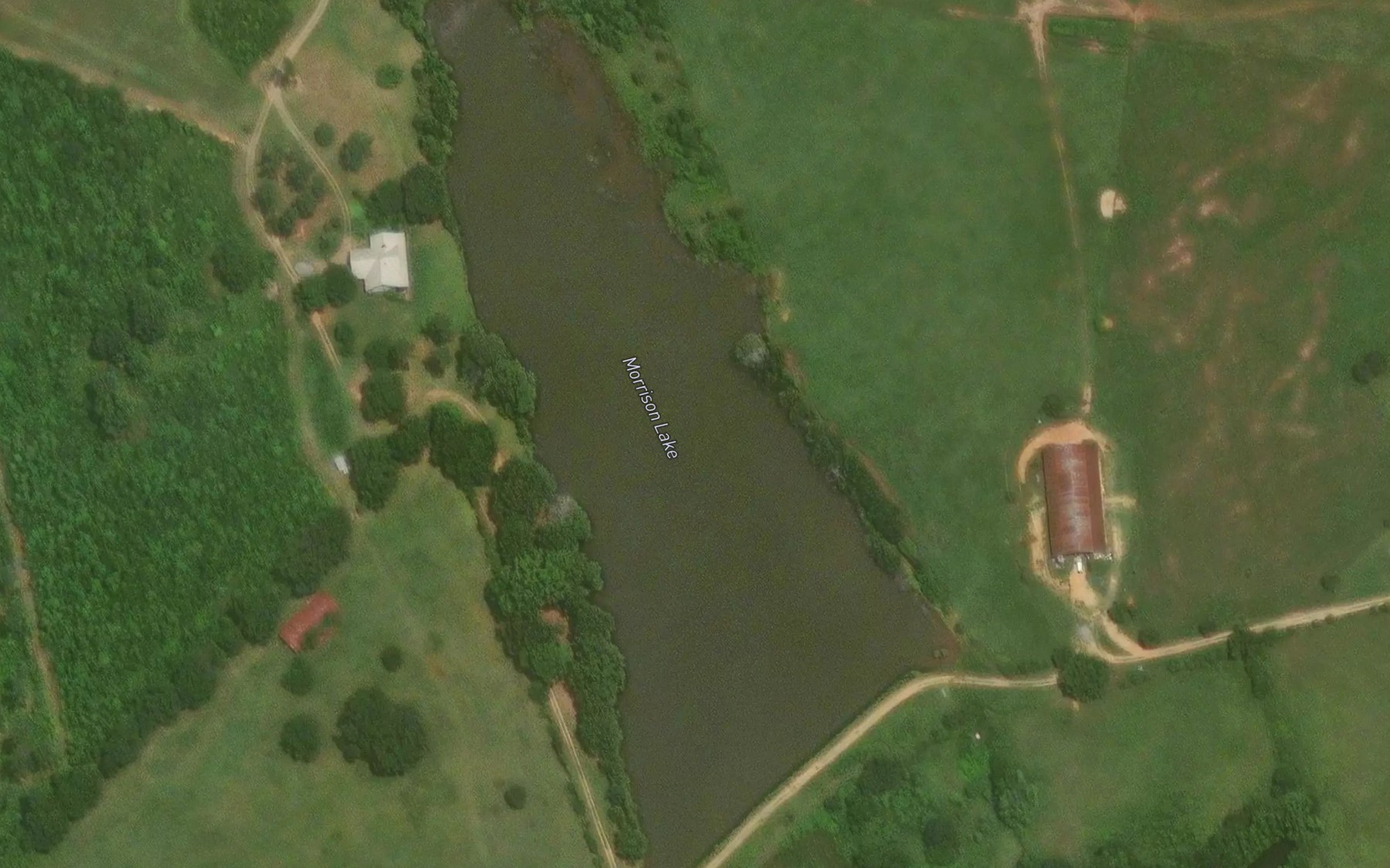 Satellite map of the Morrison Lake