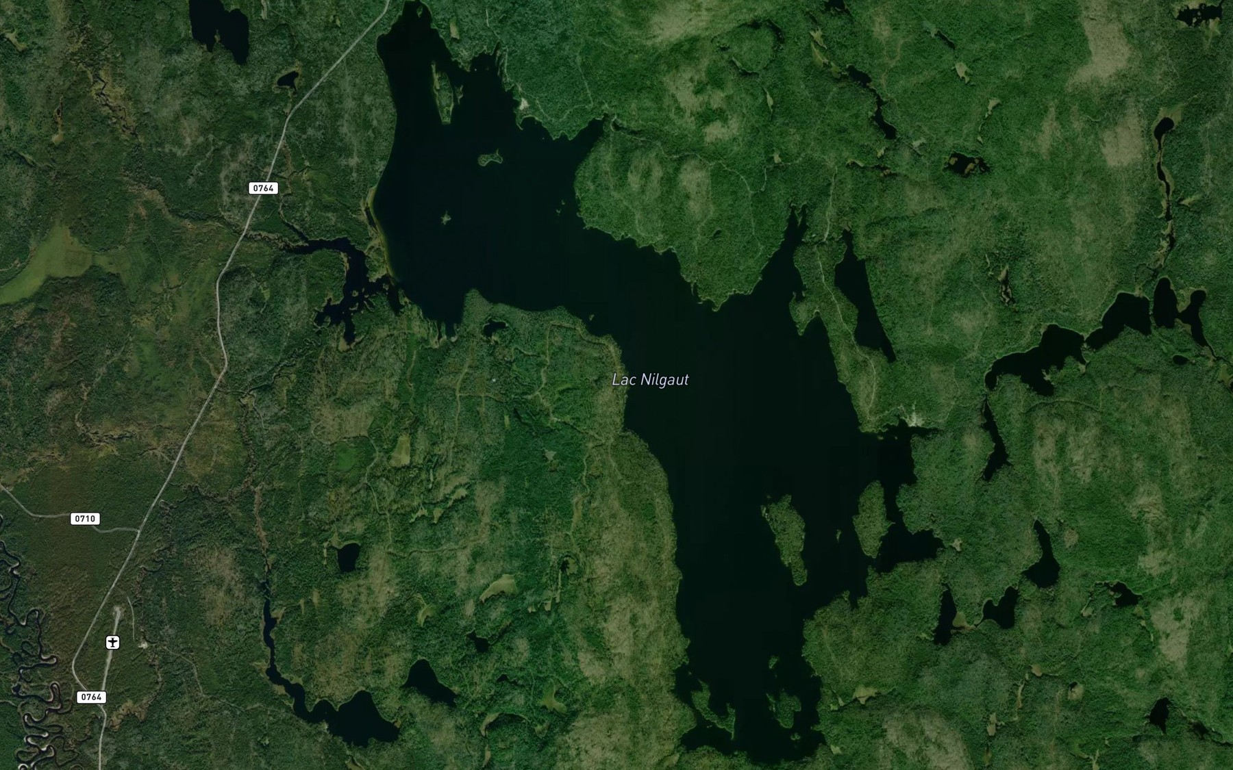 Satellite map of the Lac Nilgaut