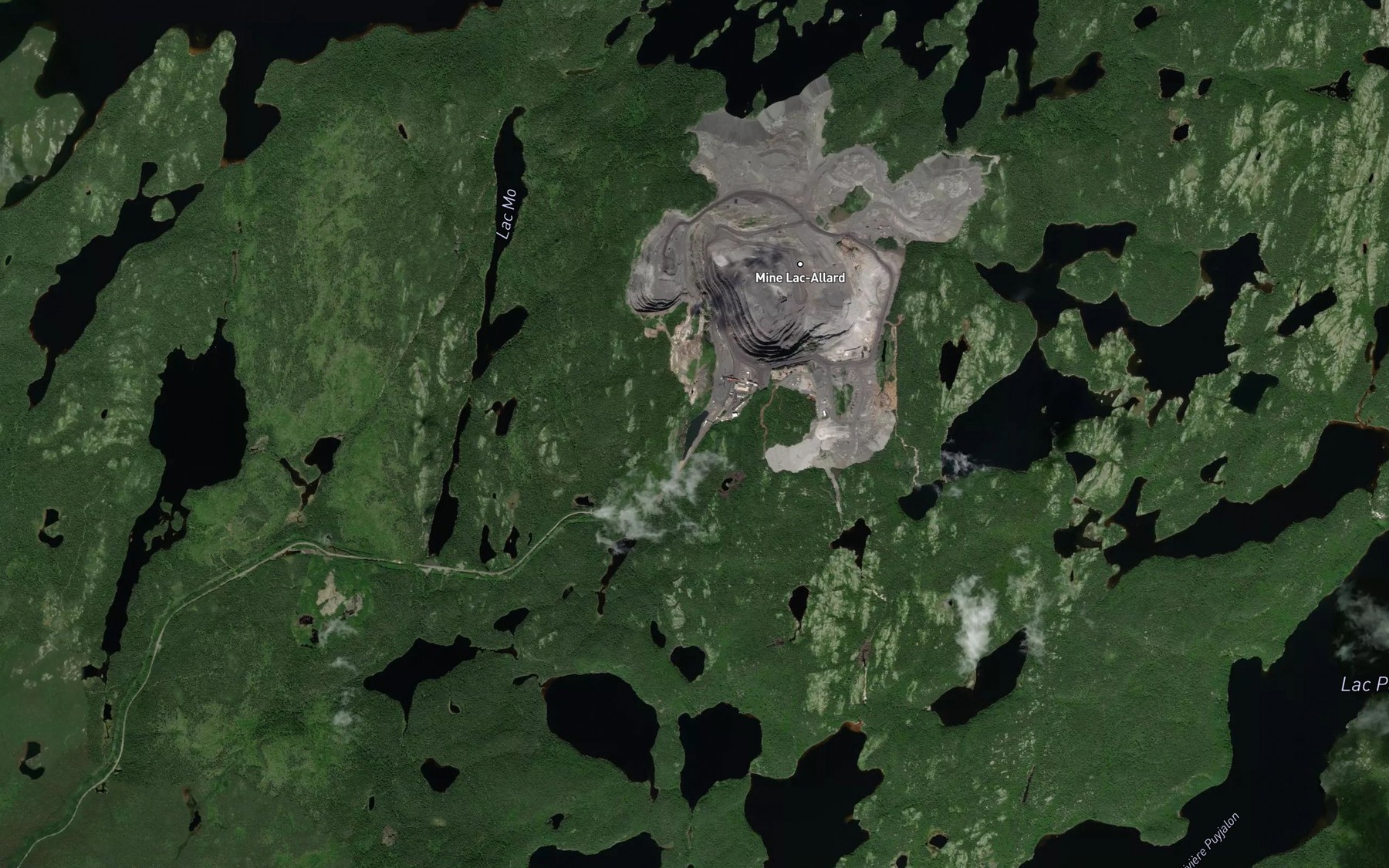 Satellite map of the Lac Ano