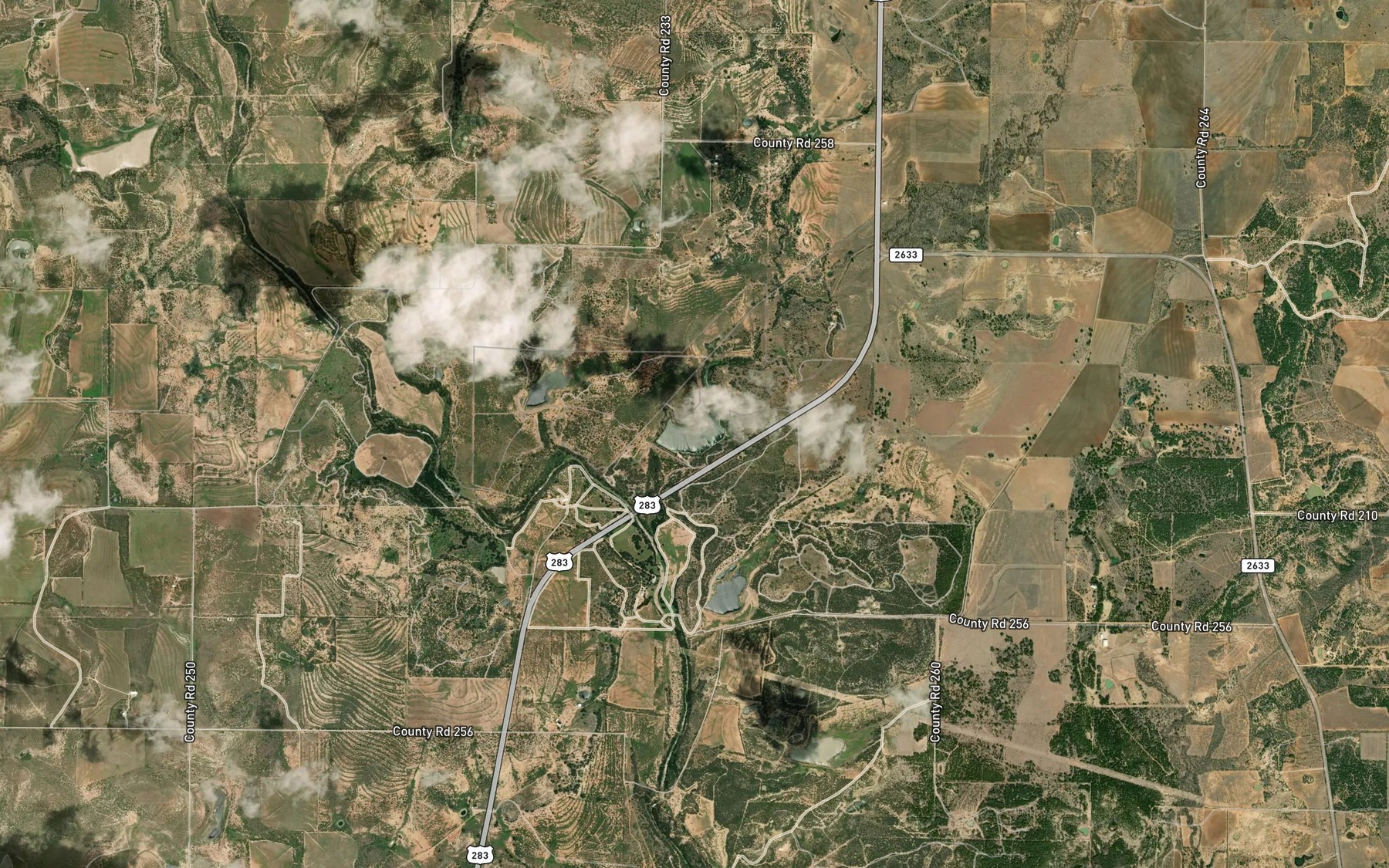 Satellite map of the Soil Conservation Service Site 15 Reservoir