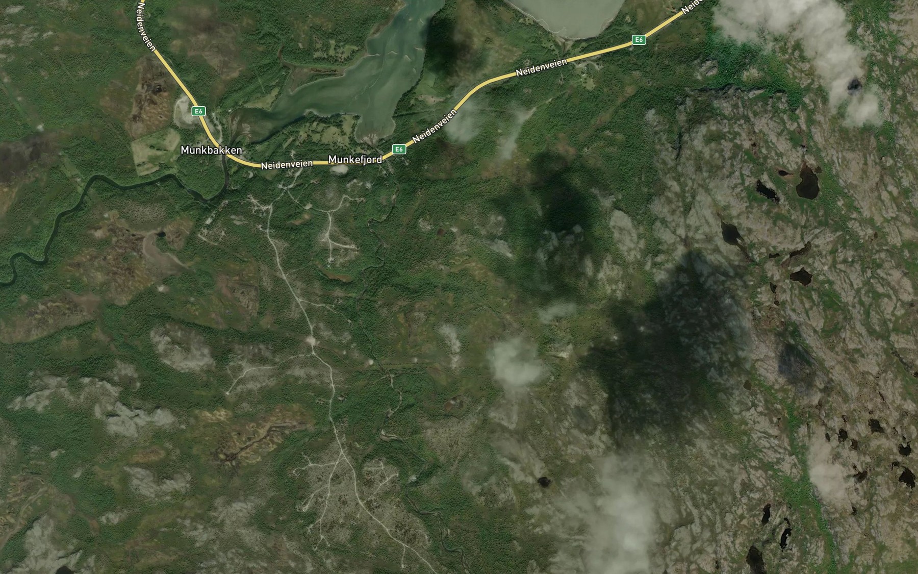 Satellite map of the Eronoja