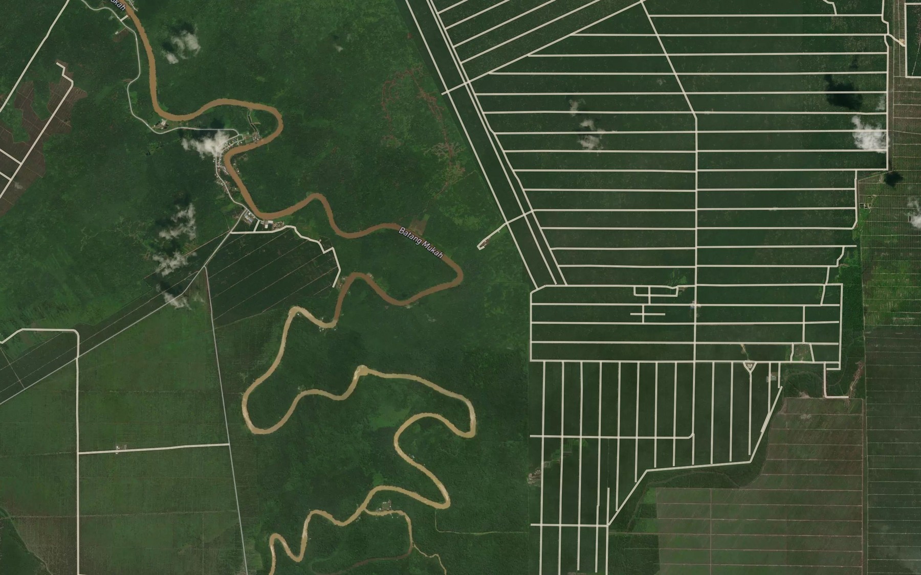 Satellite map of the Sungai Tebulus