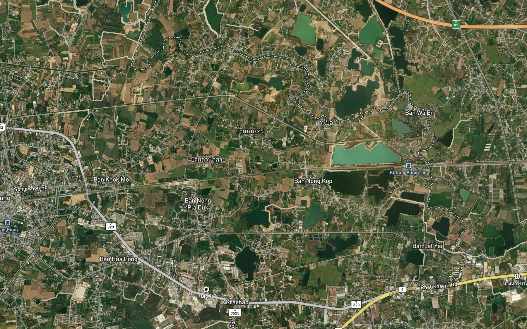 Satellite map of the Nong Ri