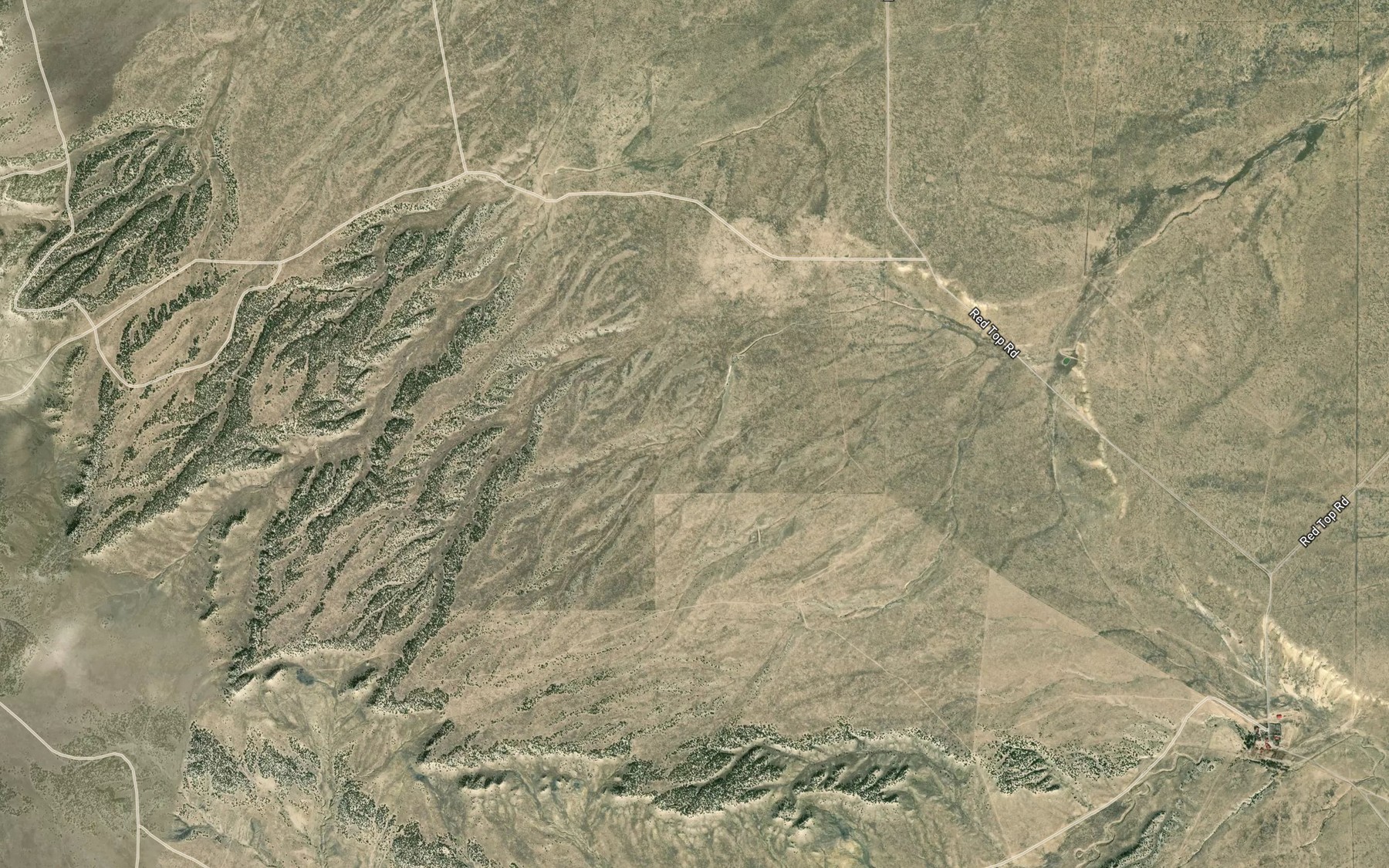 Satellite map of the South Studebaker Reservoir