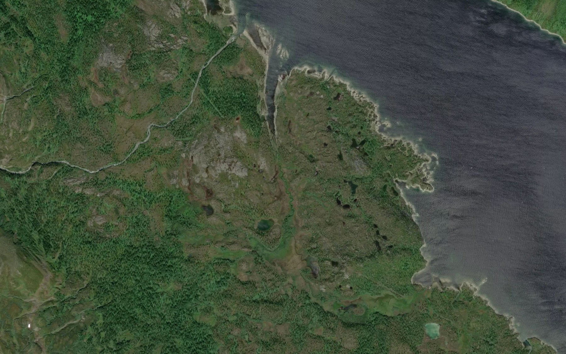 Satellite map of the Krokbekken