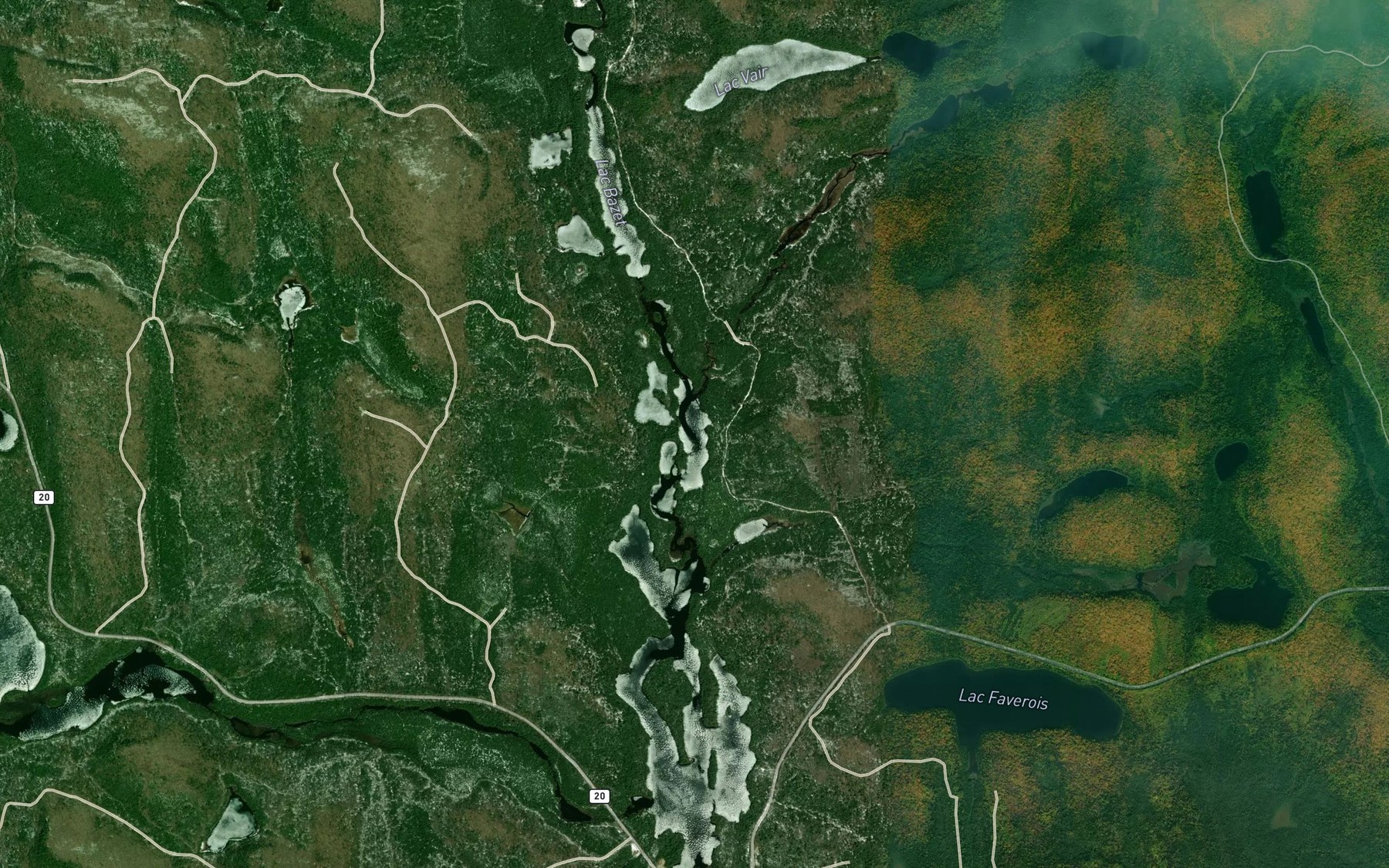 Satellite map of the Lac Domgermain