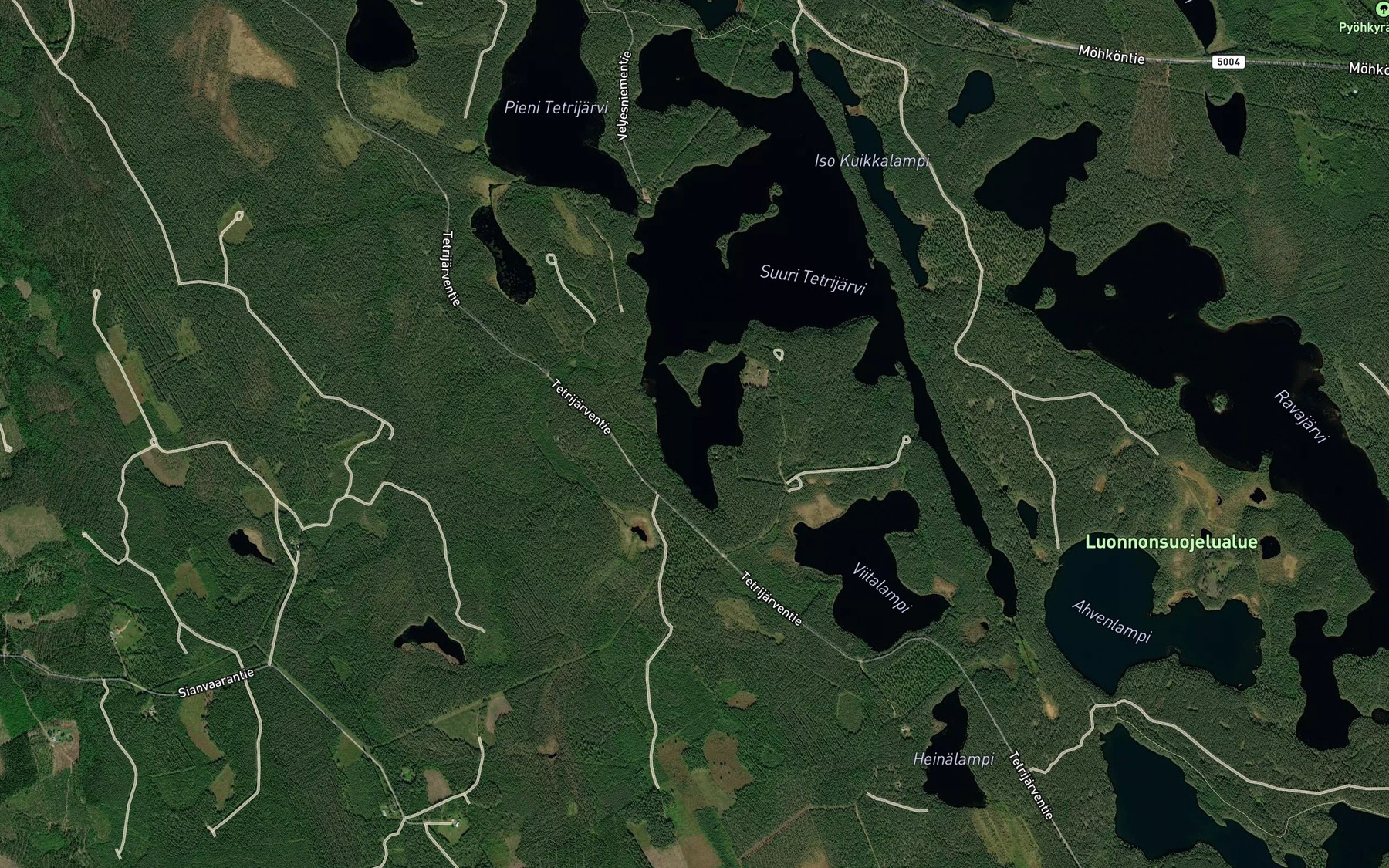 Satellite map of the Aittolahti