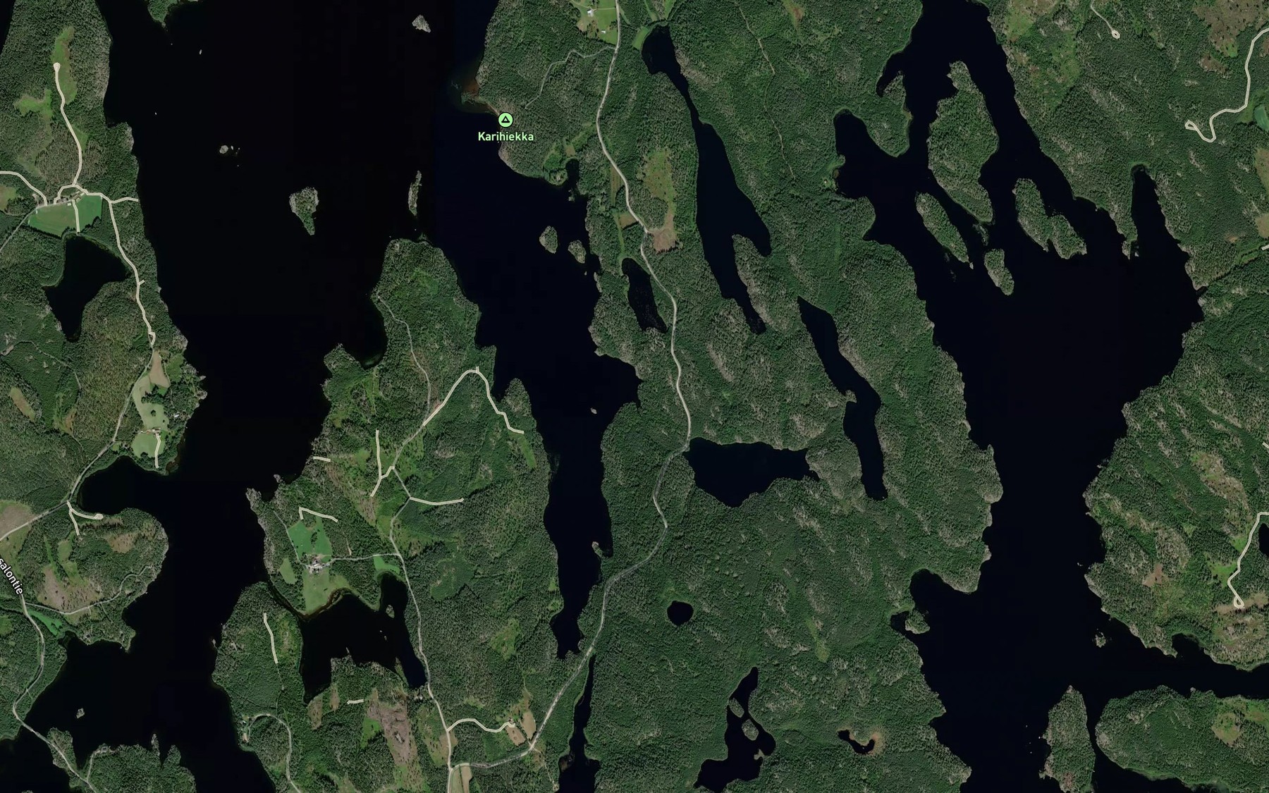 Satellite map of the Ristiojansuu