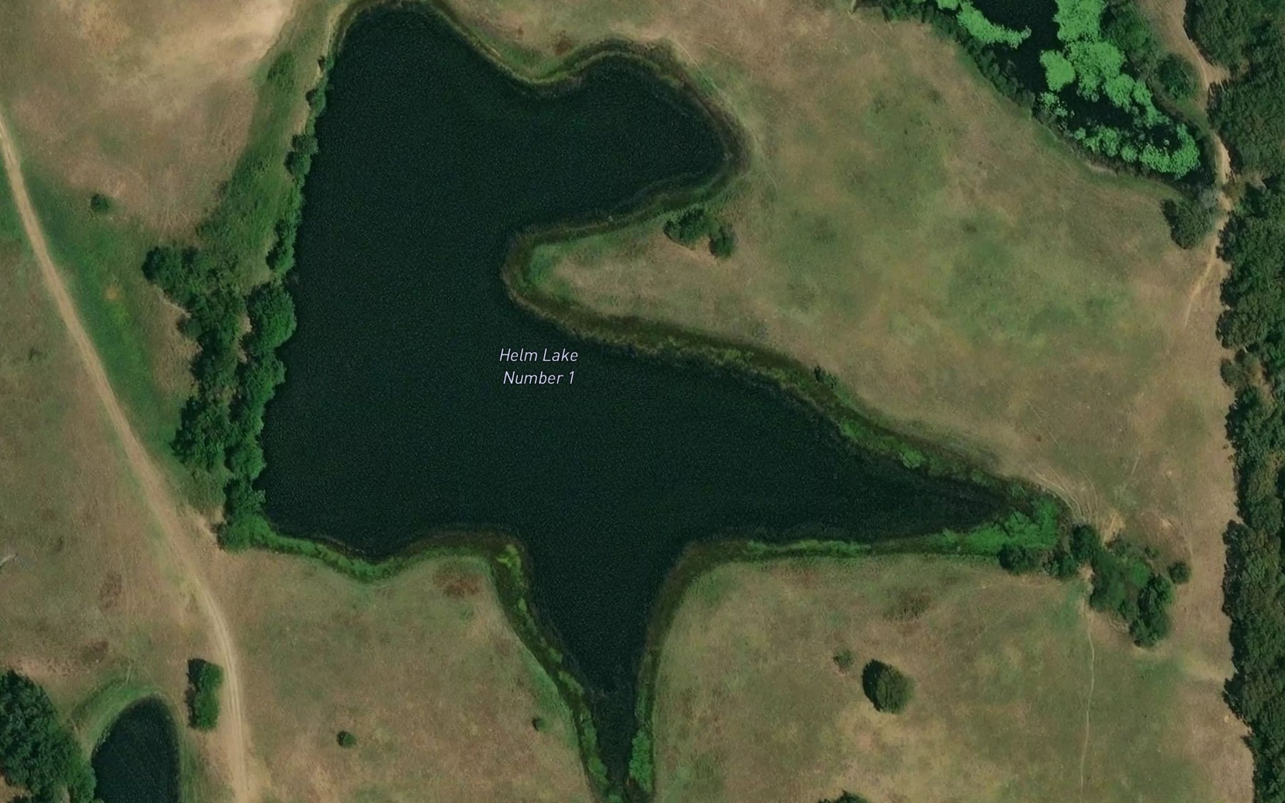 Satellite map of the Helm Lake Number 3