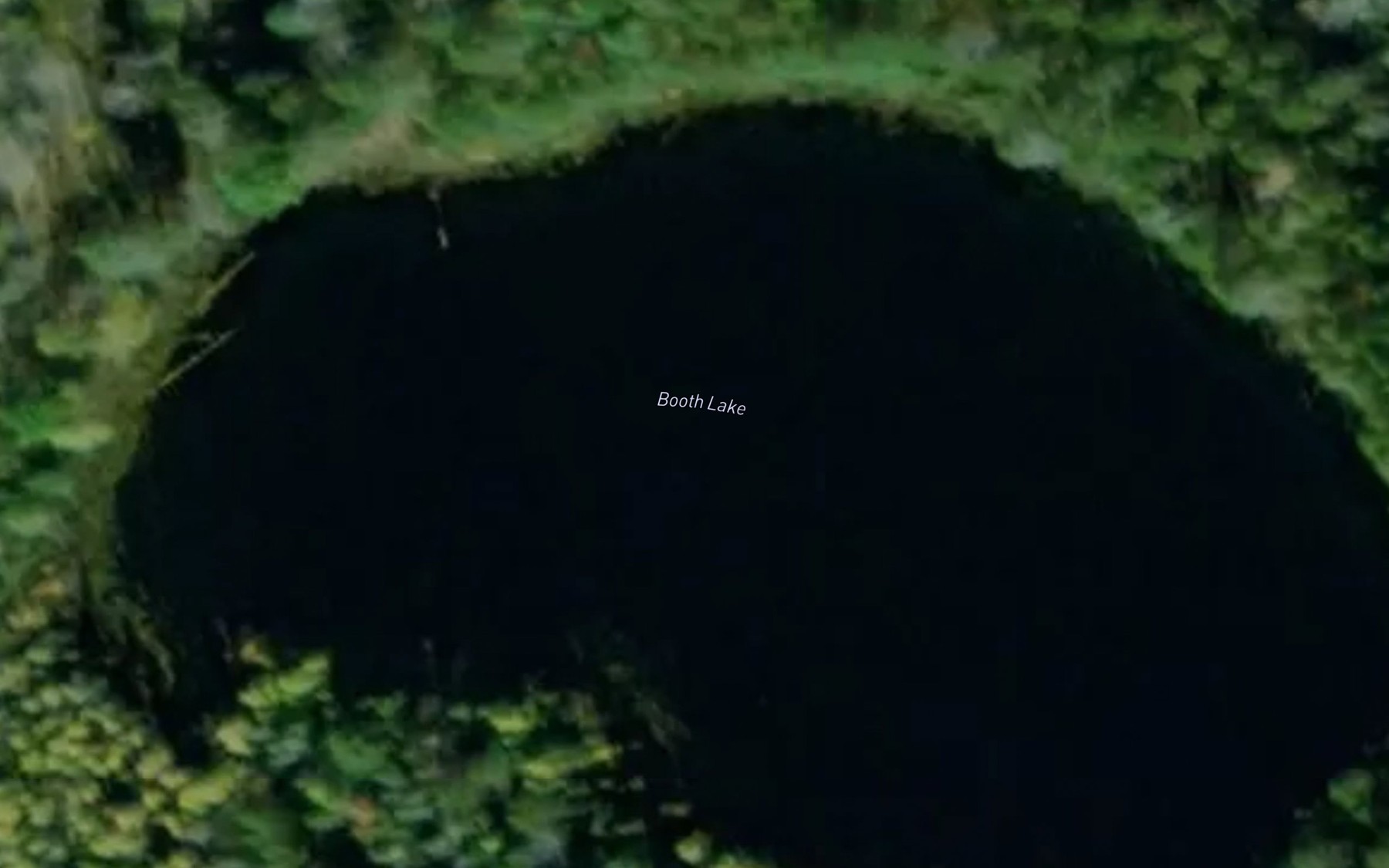 Satellite map of the Booth Lake