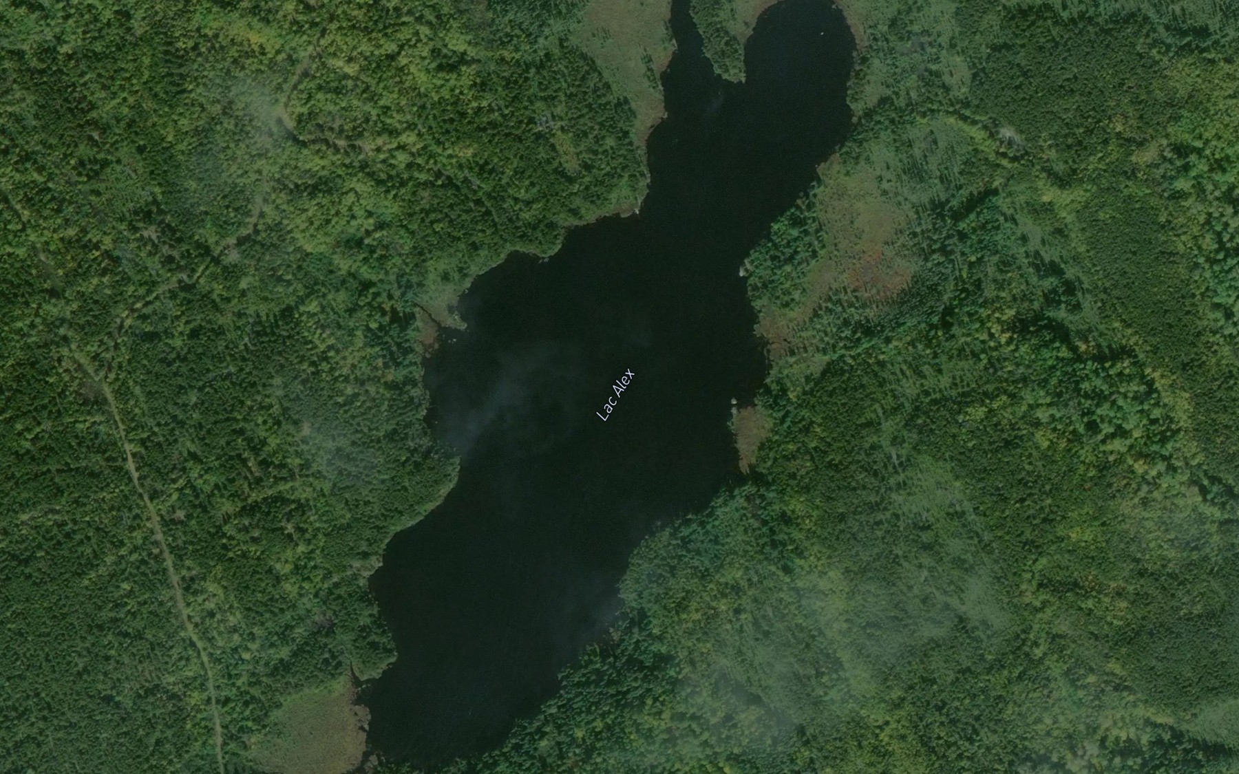 Satellite map of the Lac Alex