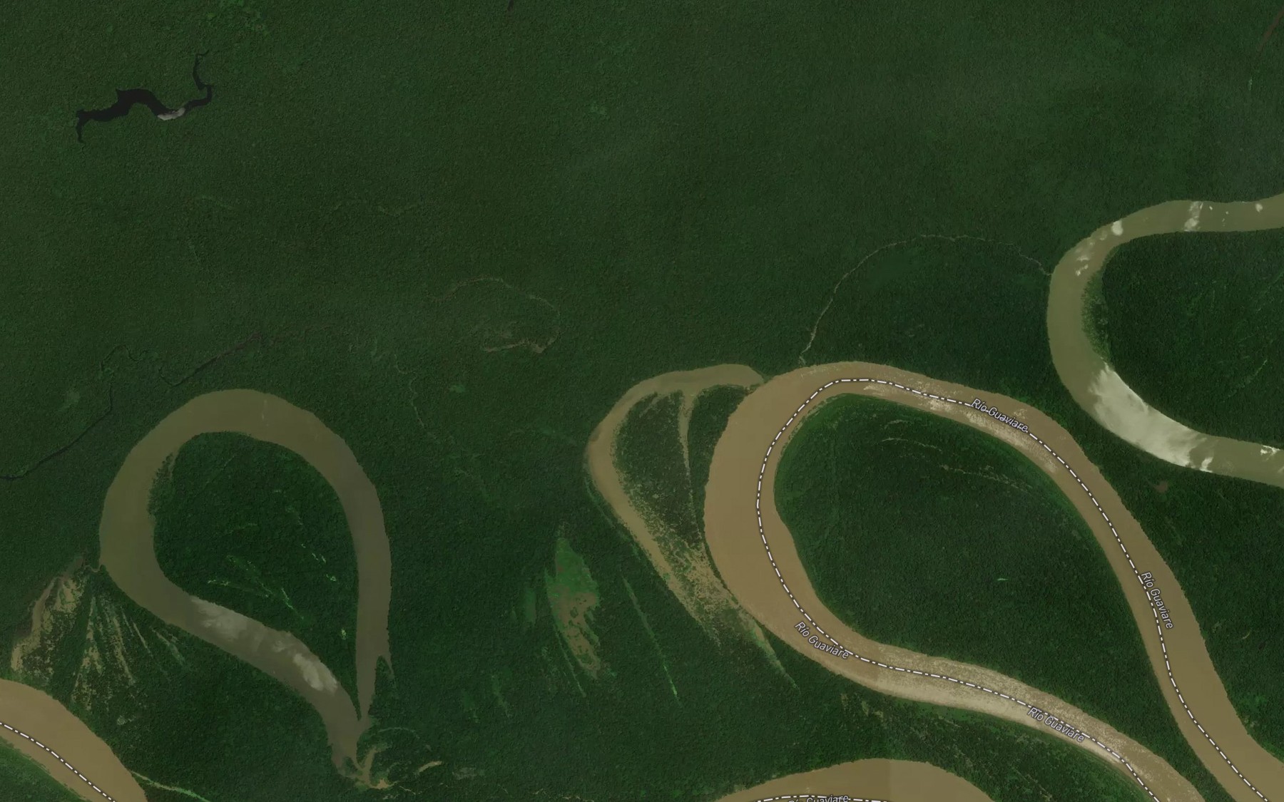 Satellite map of the Laguna Hueso