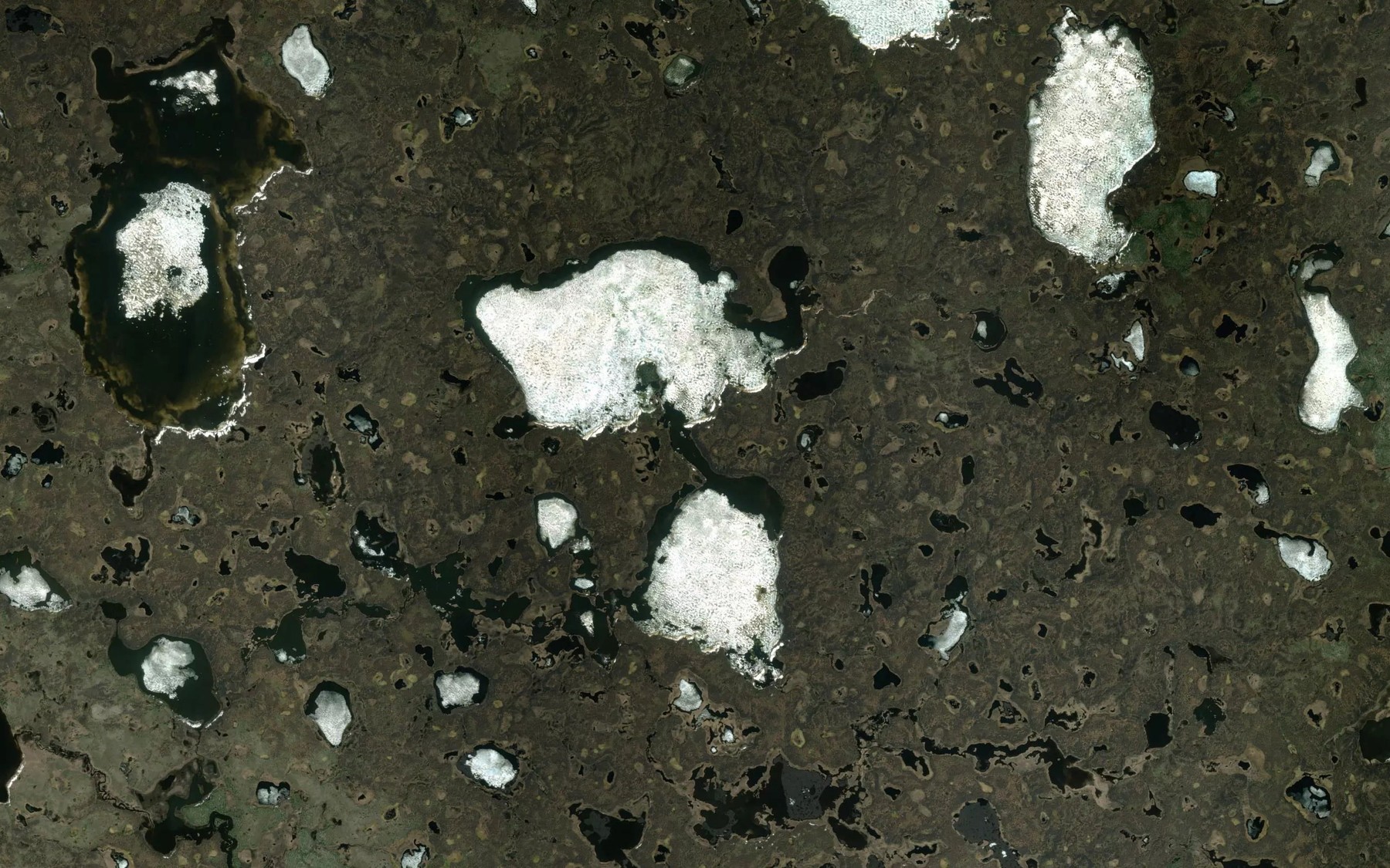 Satellite map of the Mullins Lake