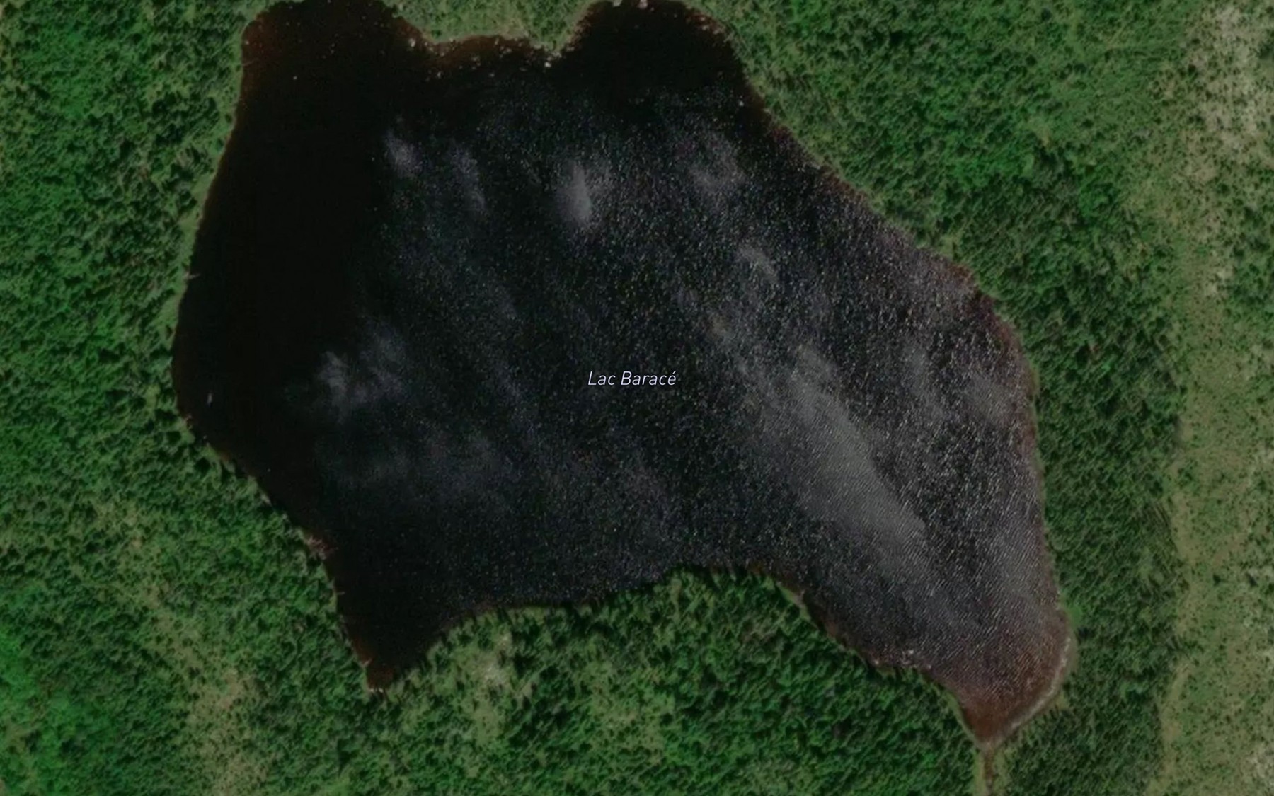 Satellite map of the Lac Barace