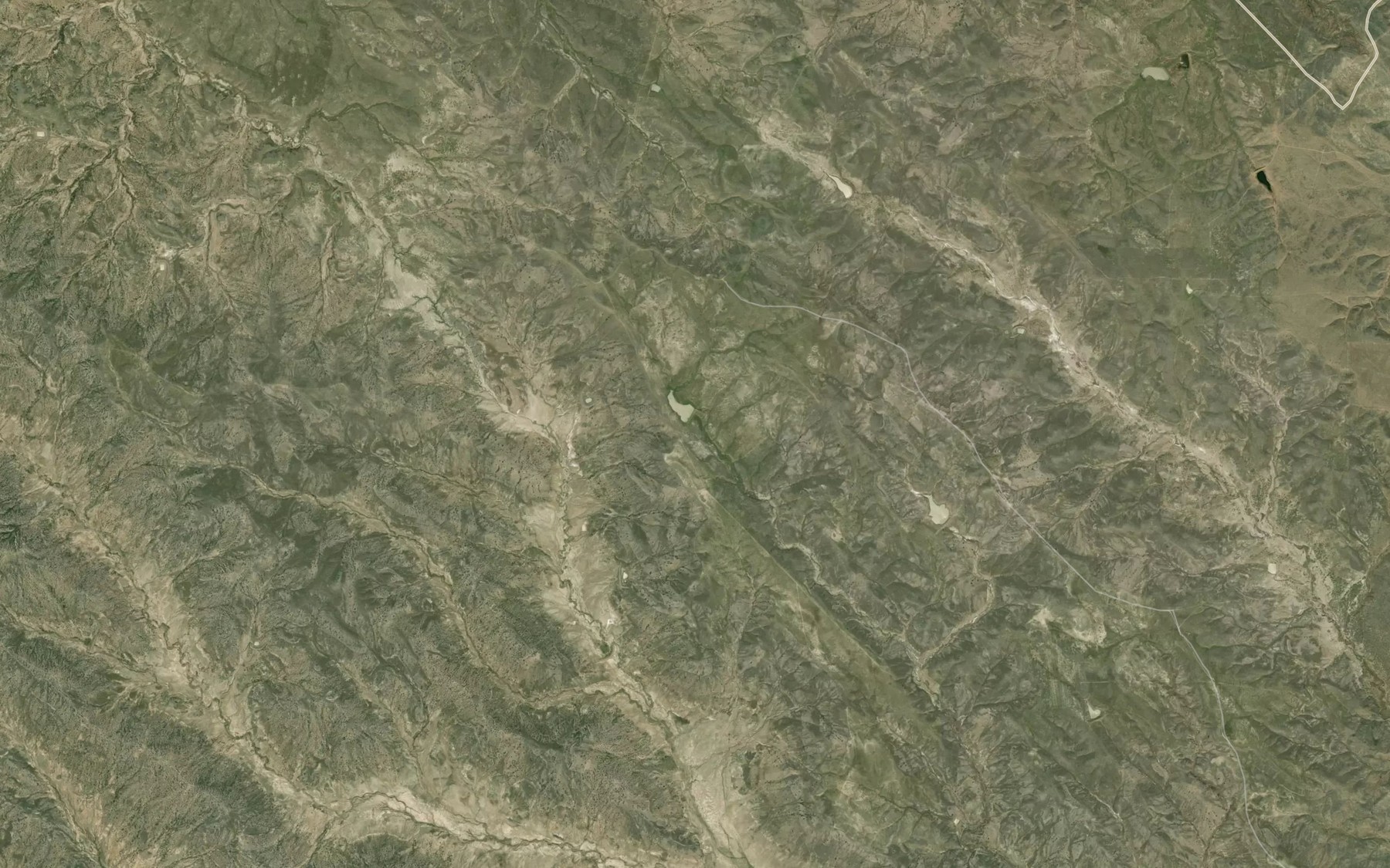 Satellite map of the Sage Hen Reservoir Number Two