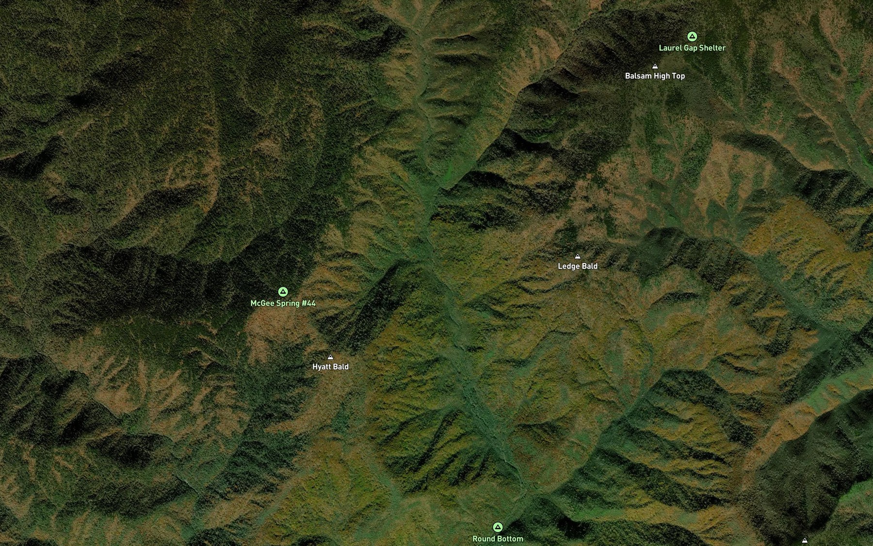 Satellite map of the Lynn Camp Branch