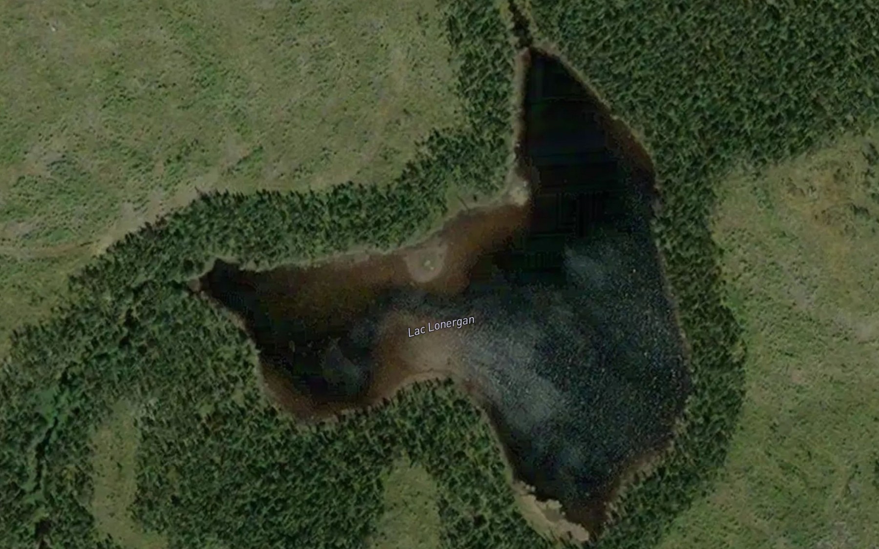 Satellite map of the Lac Lonergan