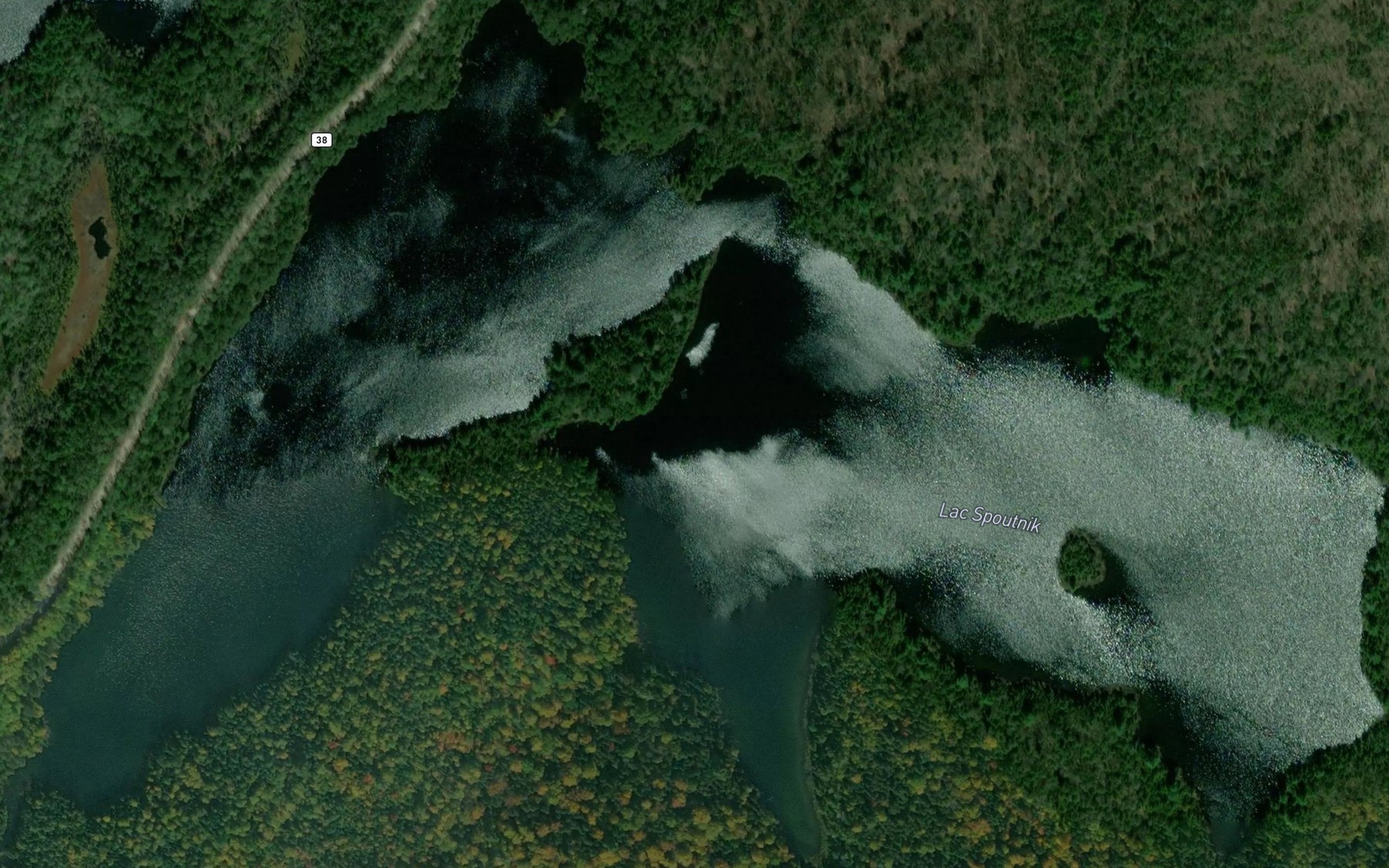 Satellite map of the Lac Spoutnik
