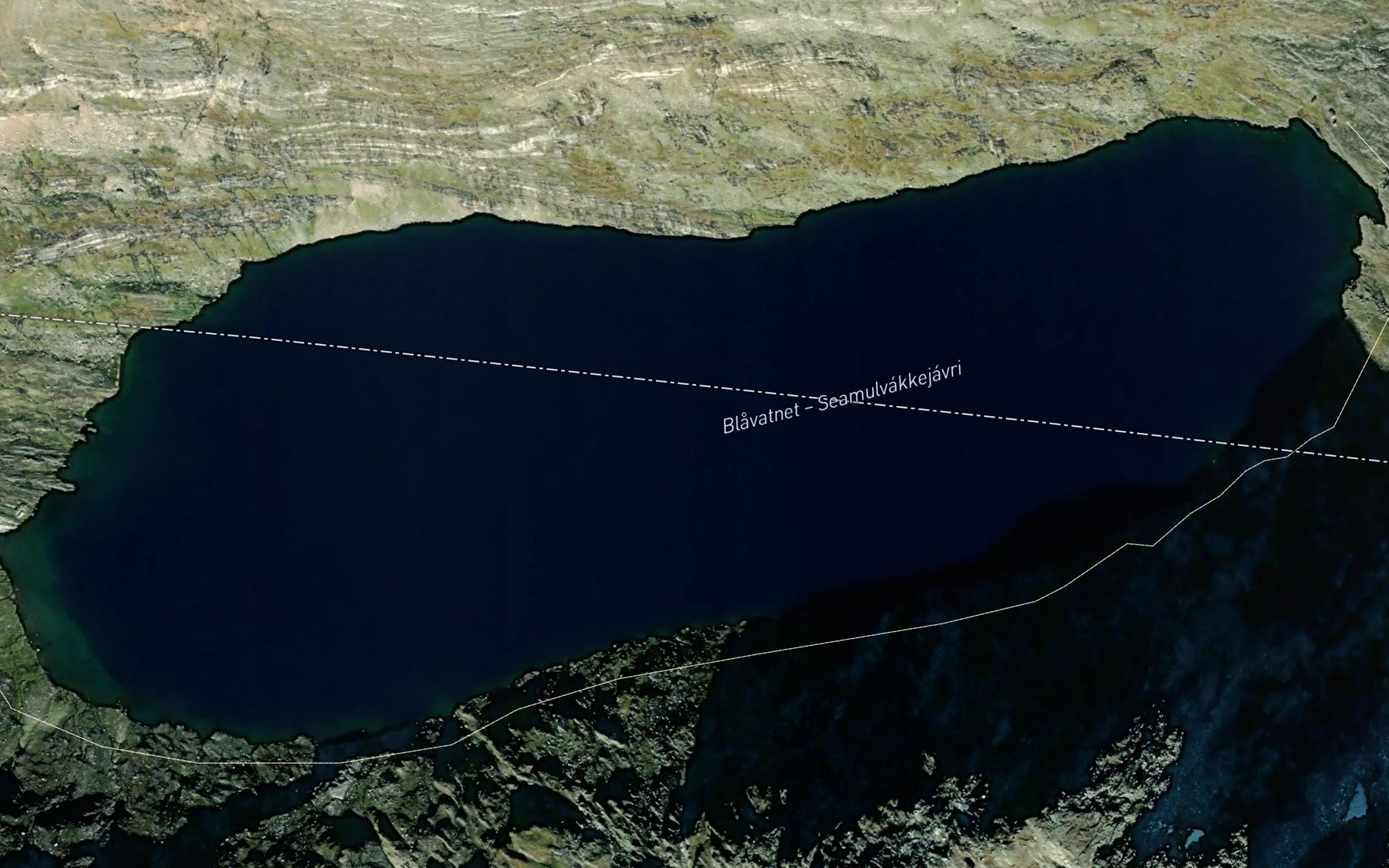 Satellite map of the Saemolvaggejavri