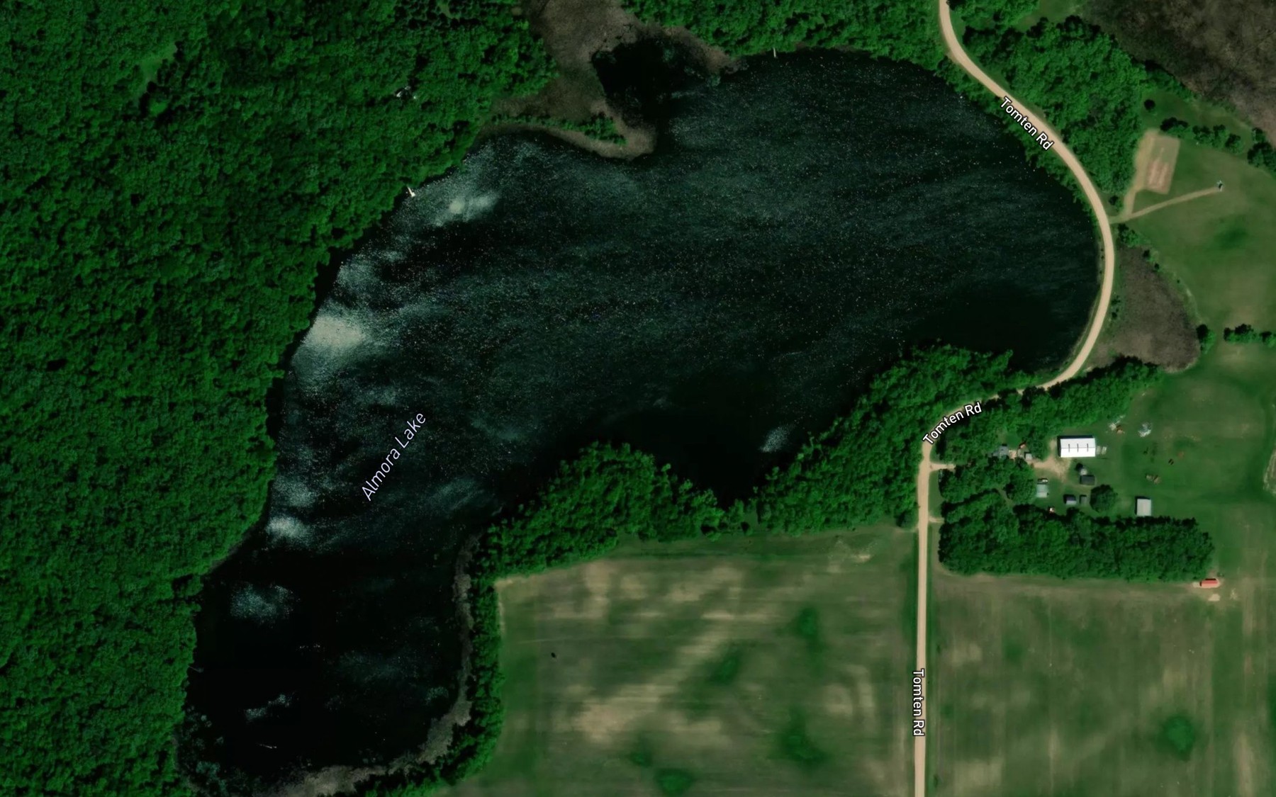 Satellite map of the Almora Lake