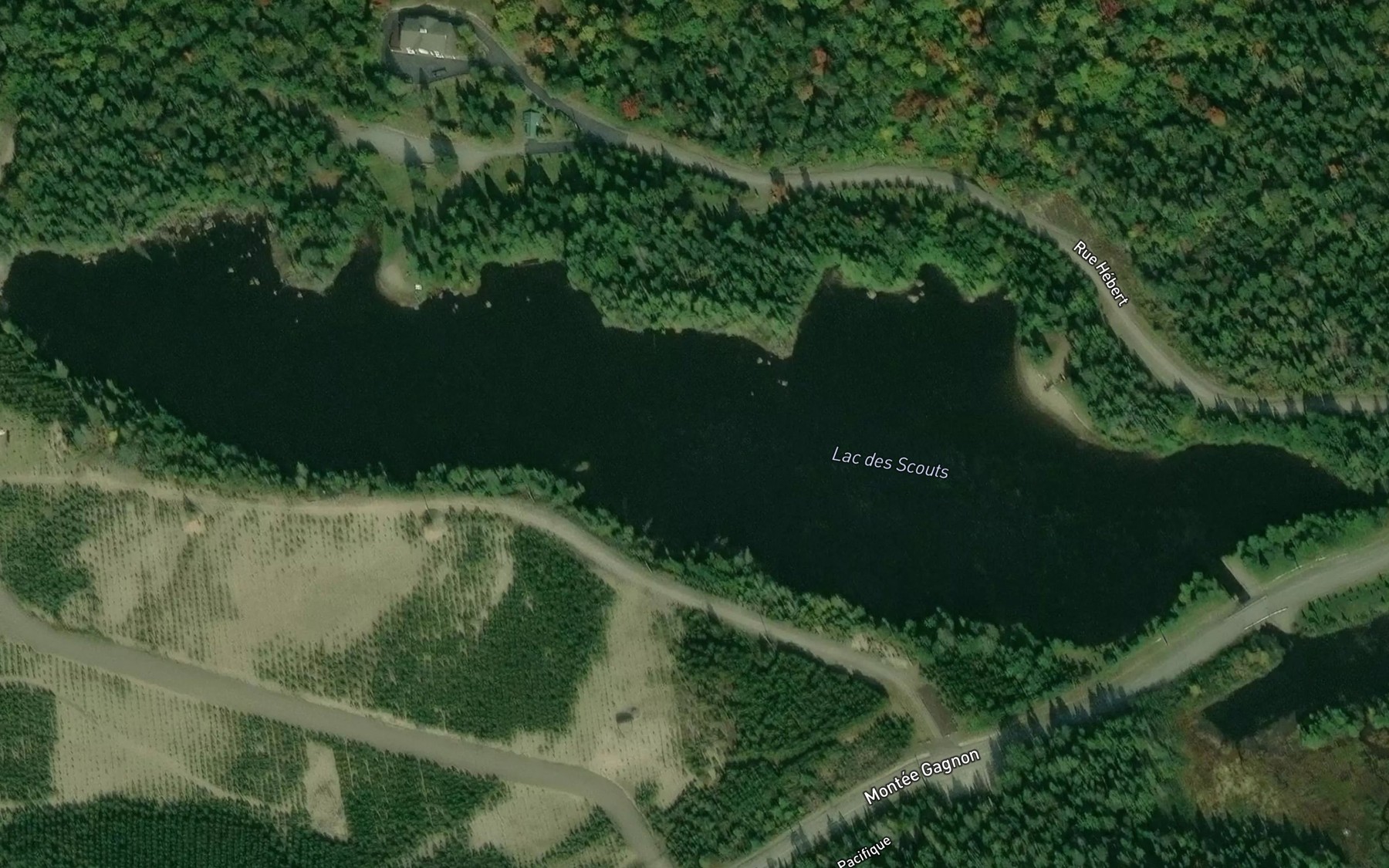 Satellite map of the Lac des Scouts