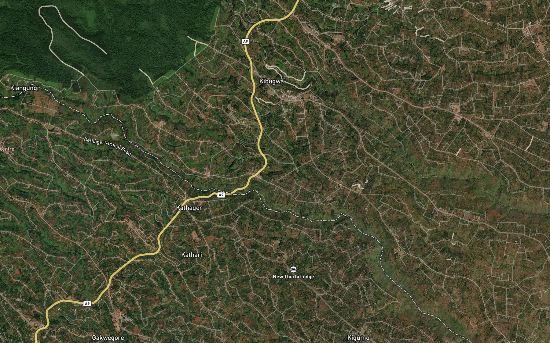 Satellite map of the Kankiriri