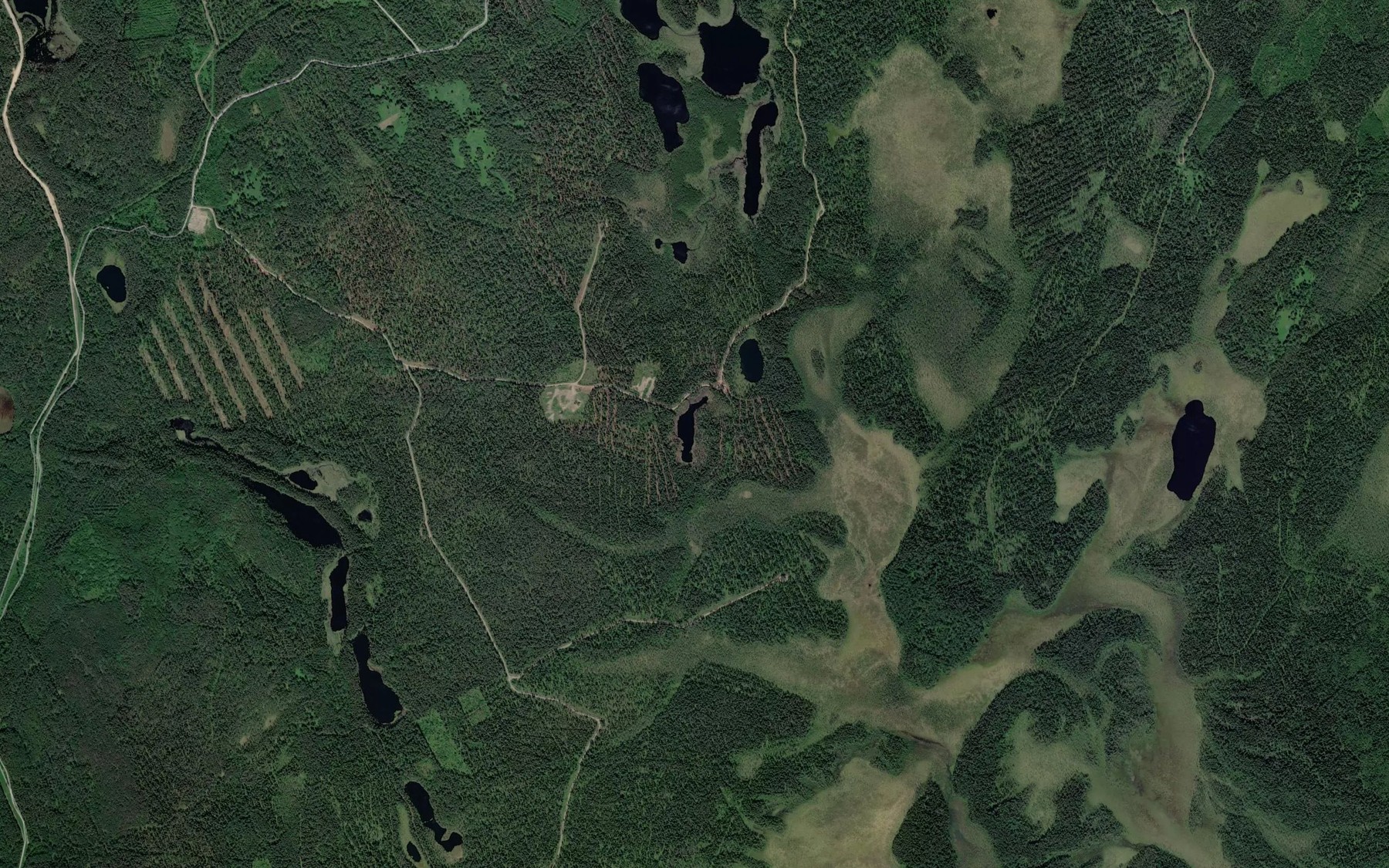 Satellite map of the Ozero Sarvalampi
