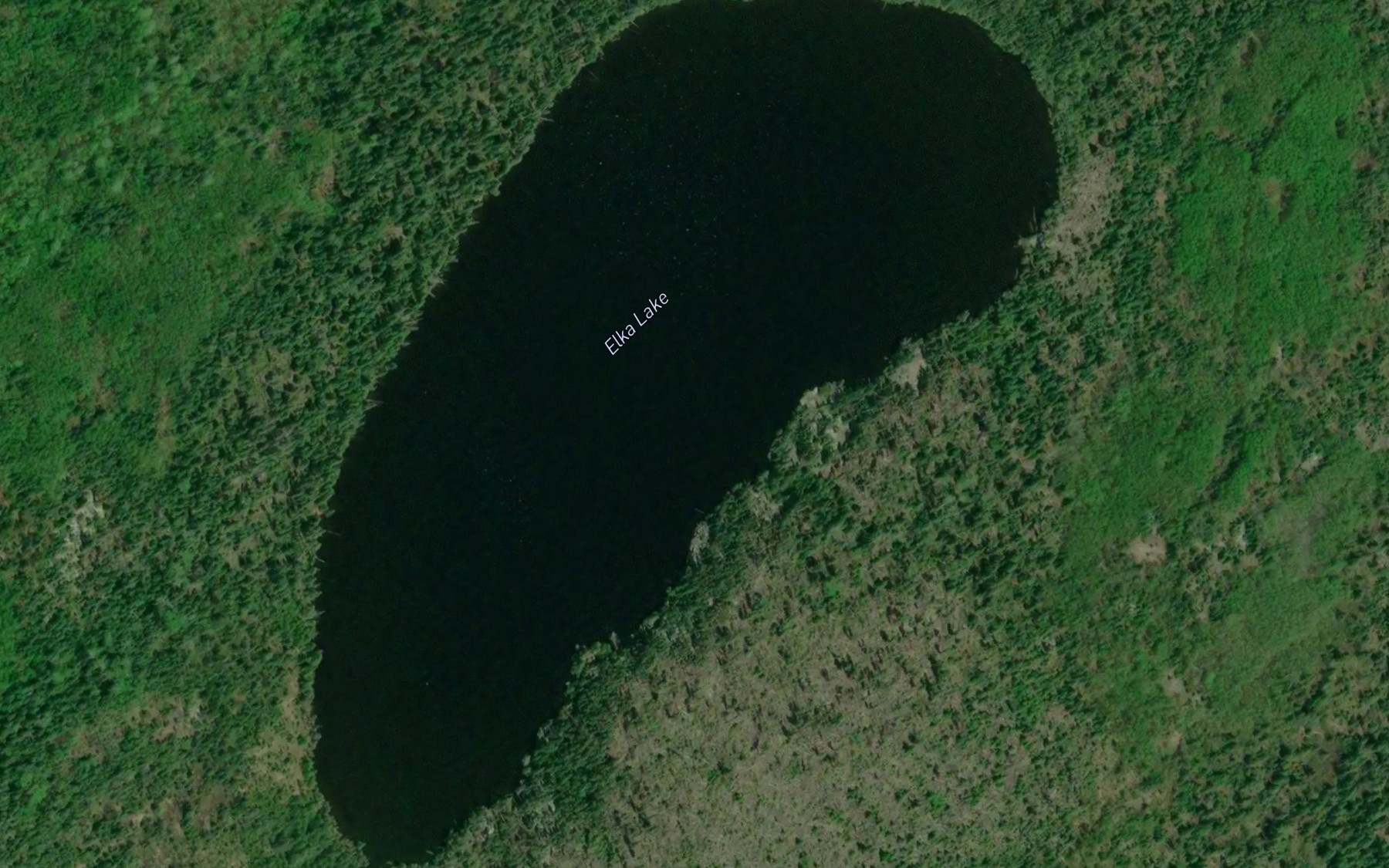 Satellite map of the Elka Lake