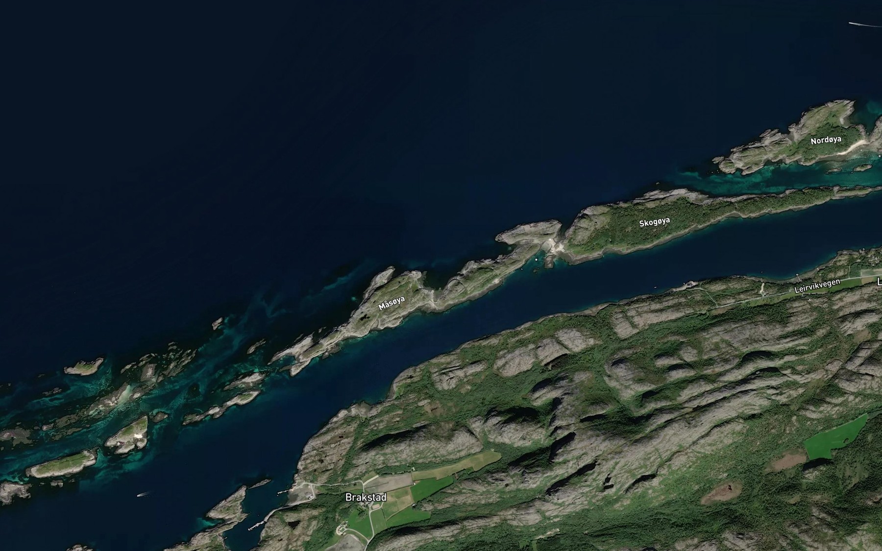 Satellite map of the Masoybukta