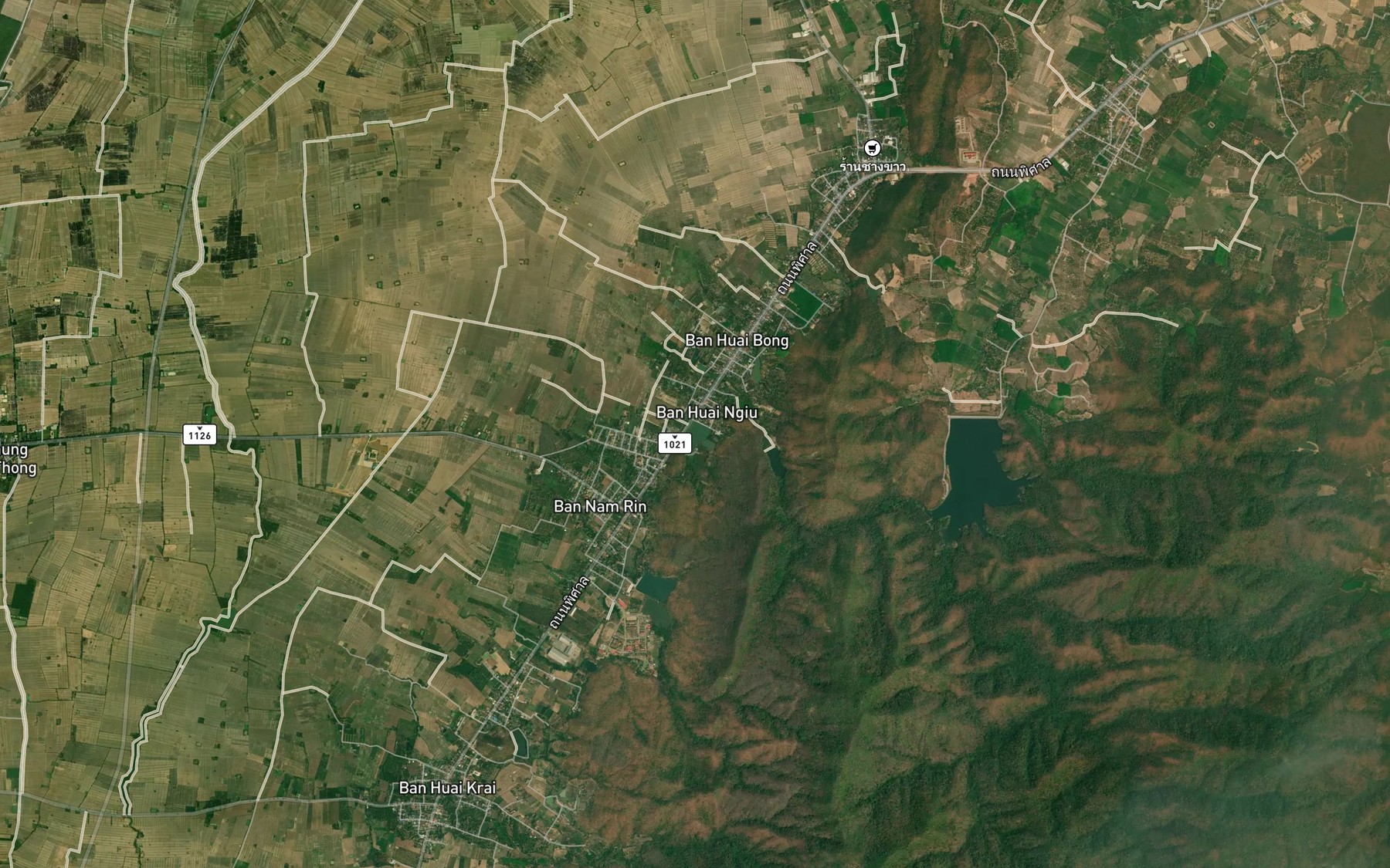 Satellite map of the Ang Kep Nam Huai Saraphi