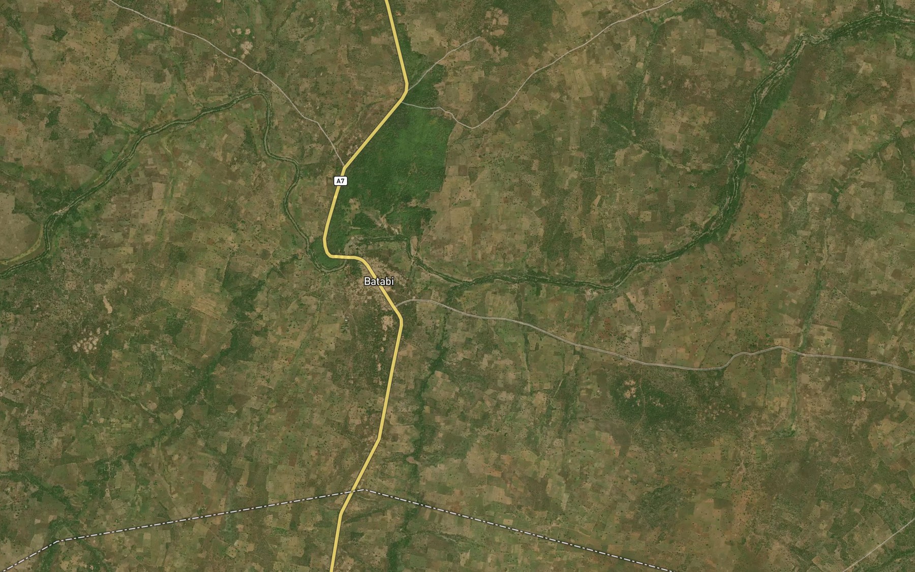 Satellite map of the River Tege-Gbandara