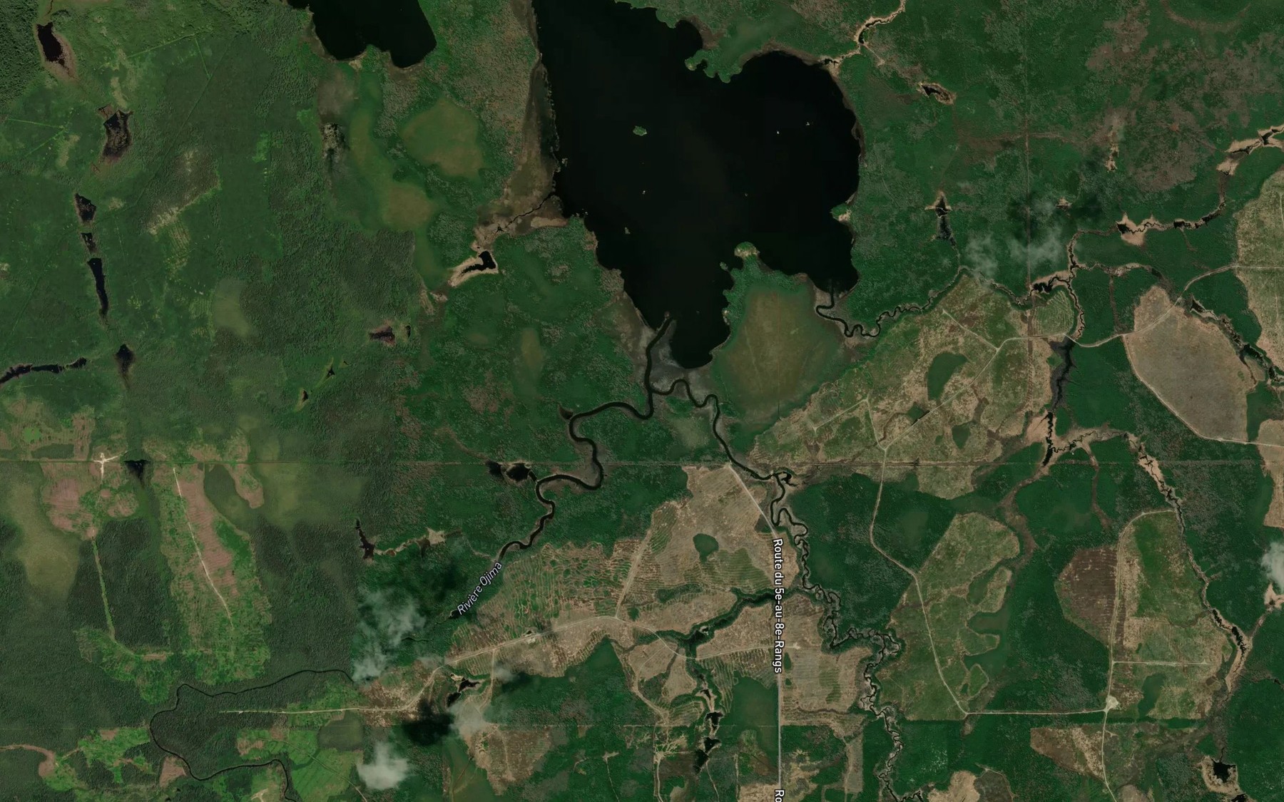 Satellite map of the Riviere Ojima