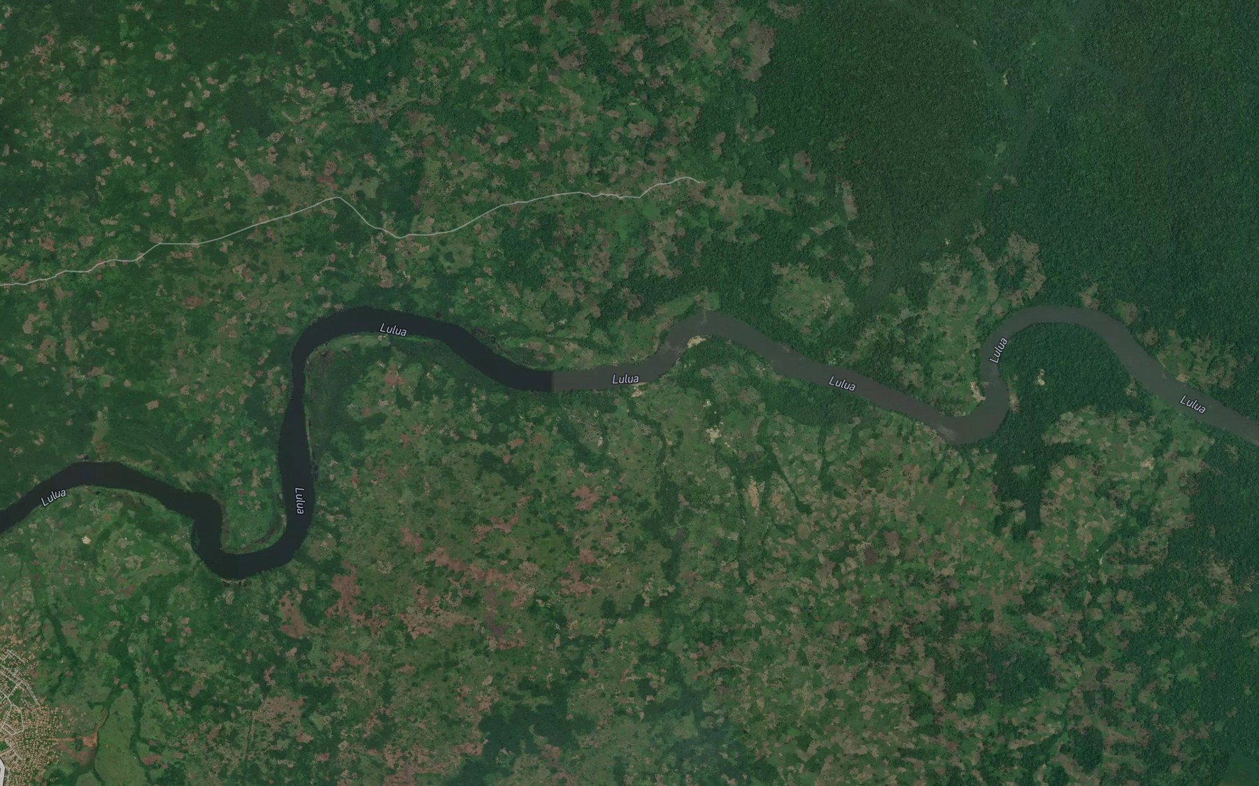 Satellite map of the Basanga