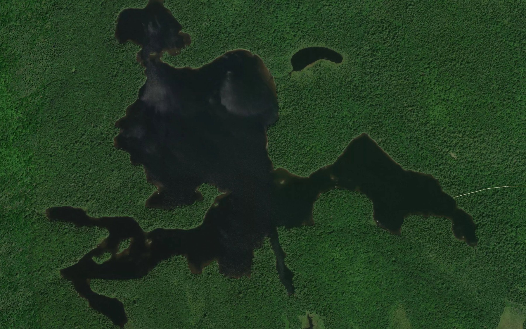 Satellite map of the Lac du Grand Cheval Blanc