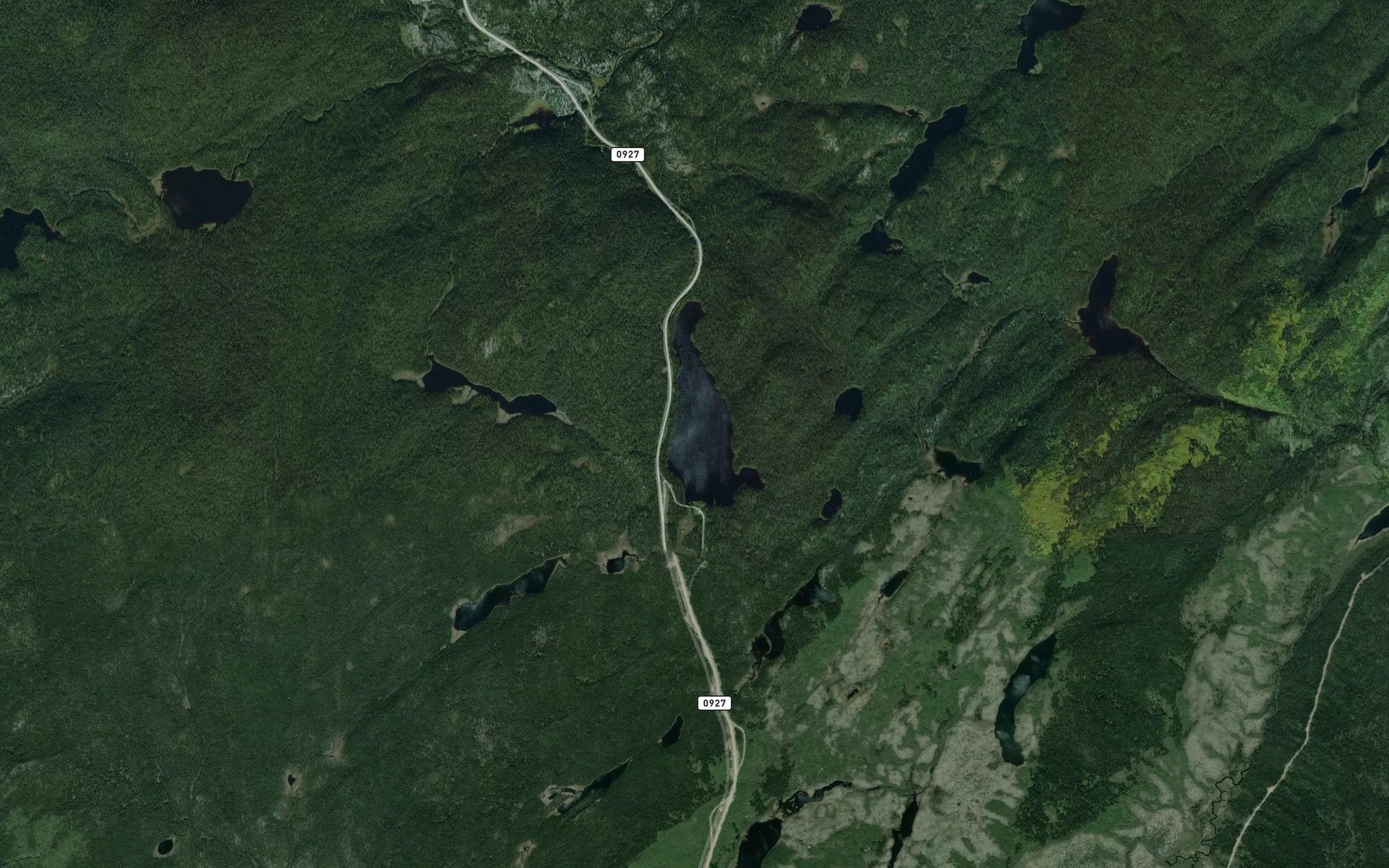 Satellite map of the Lac Lucie