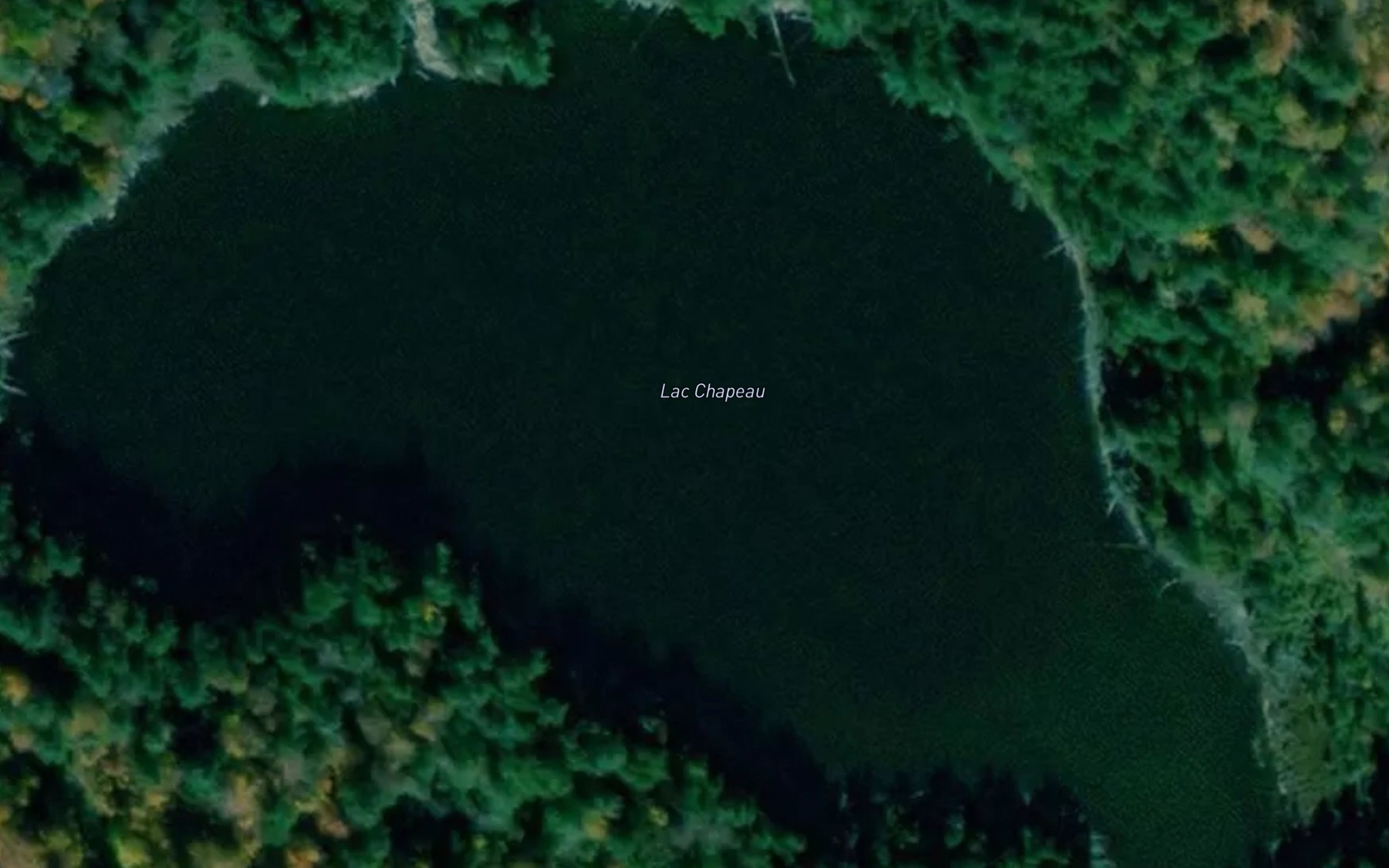 Satellite map of the Lac Chapeau