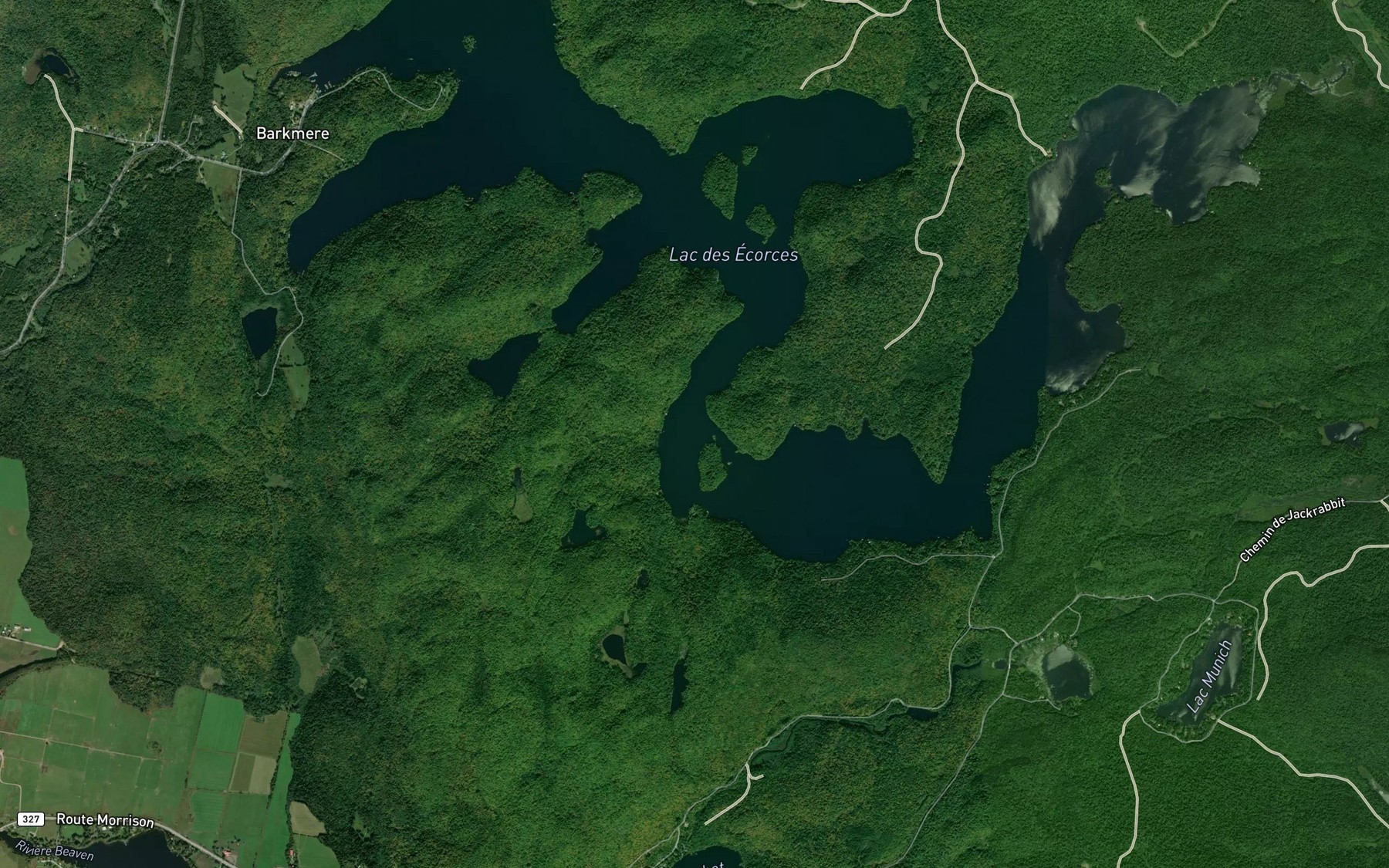 Satellite map of the Chenal Nord