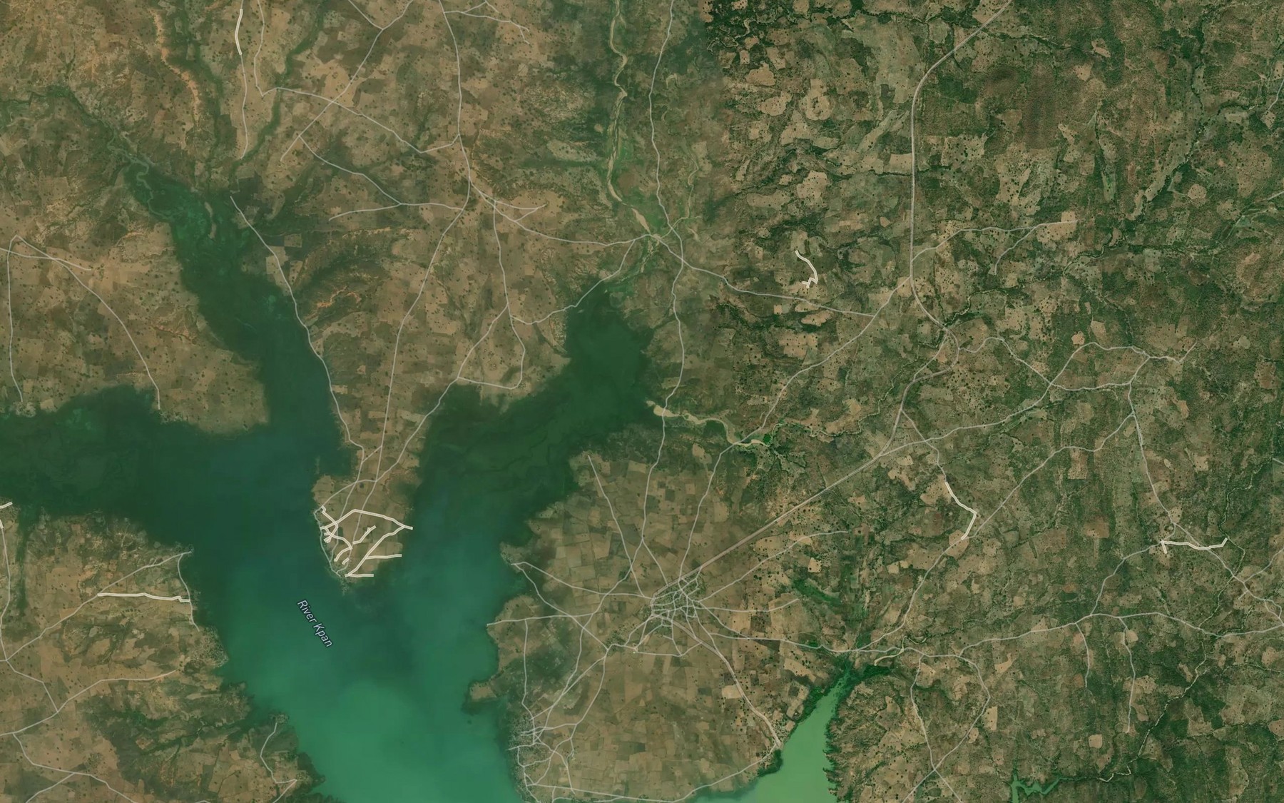 Satellite map of the River Papiri