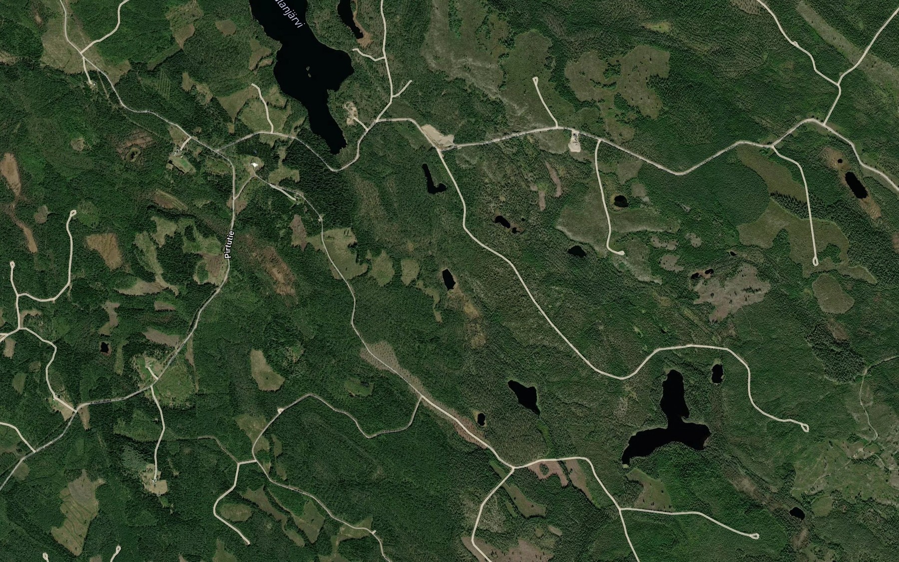 Satellite map of the Kiieslampi