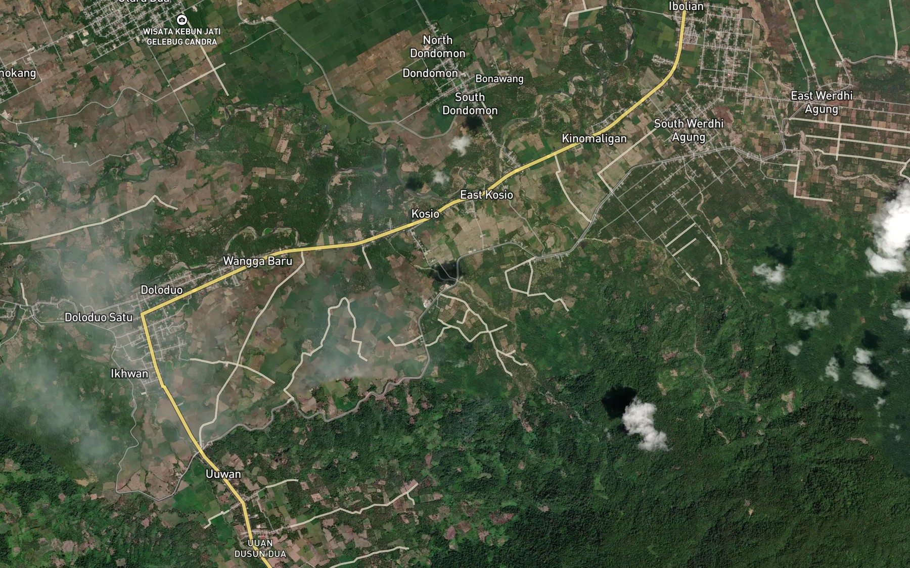 Satellite map of the Tapa Mobuku