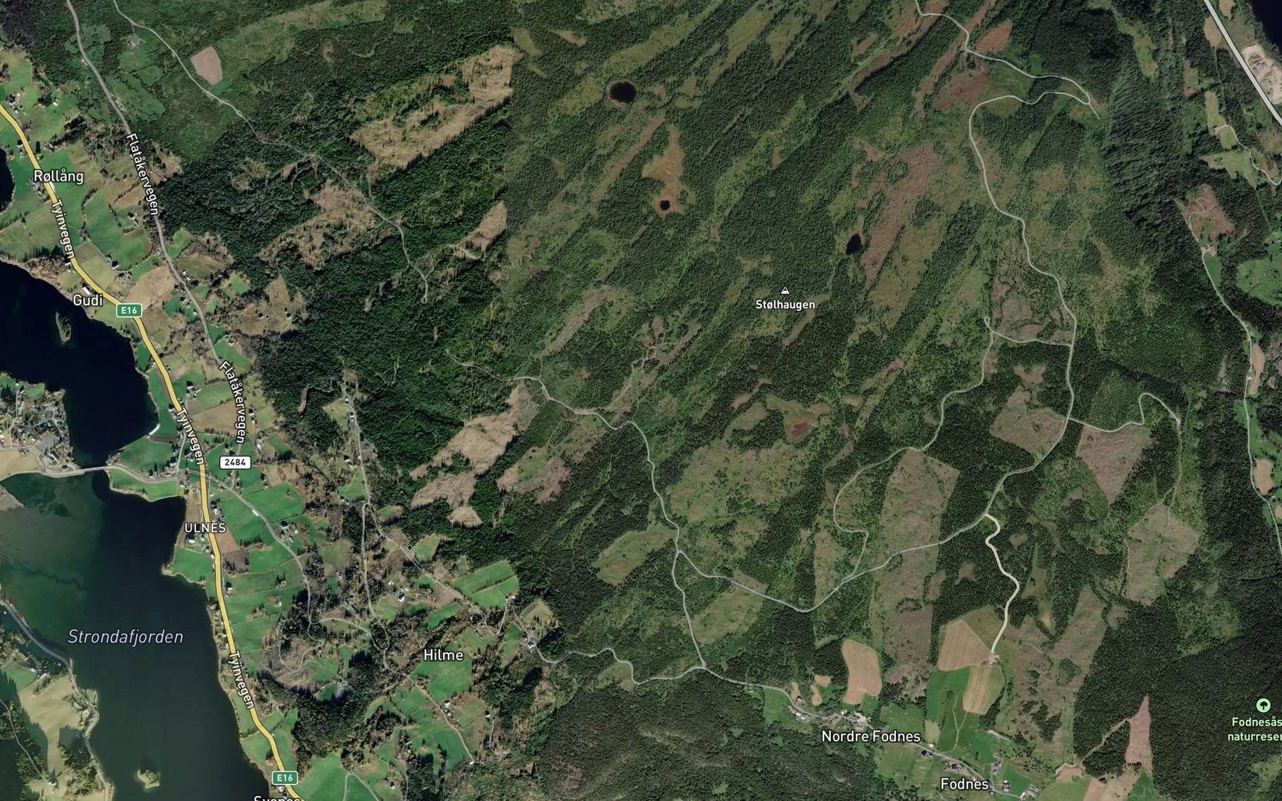Satellite map of the Mollestadbekken