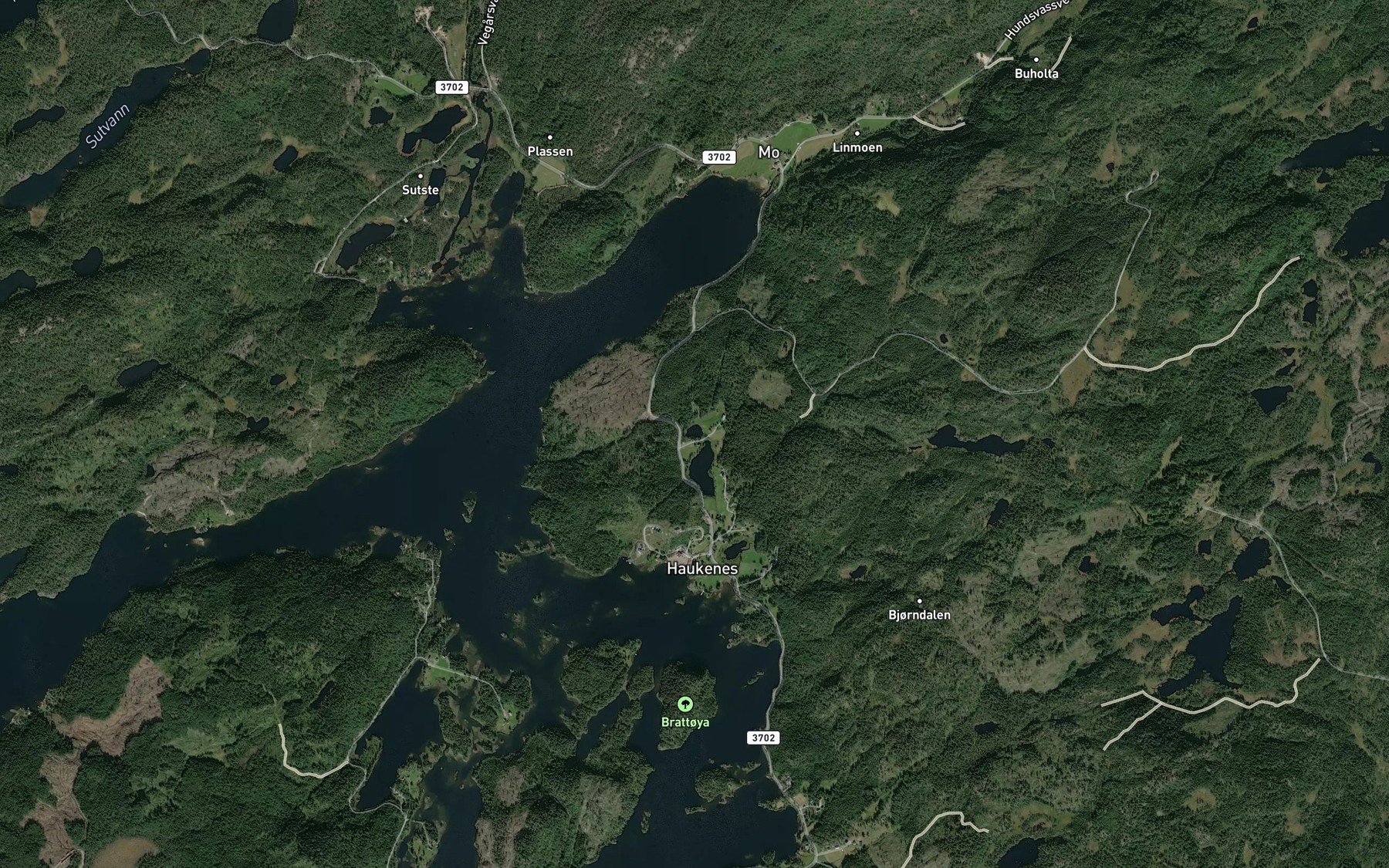 Satellite map of the Haukstoltjenn