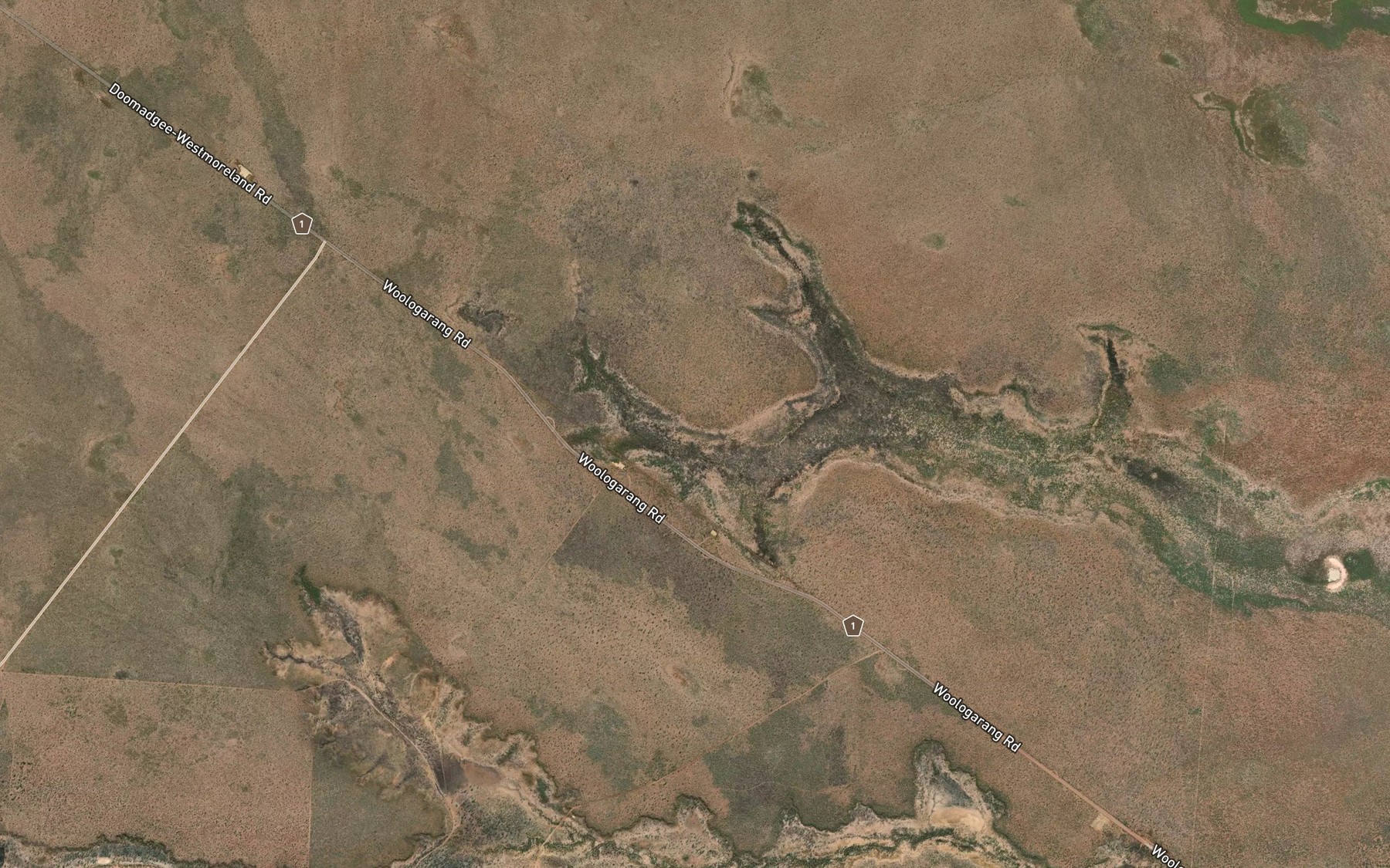 Satellite map of the Seven Mile Creek