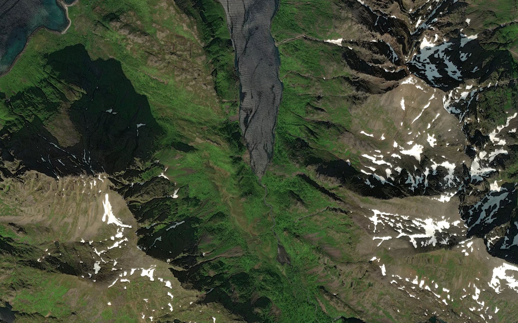 Satellite map of the Smalfjordbotn