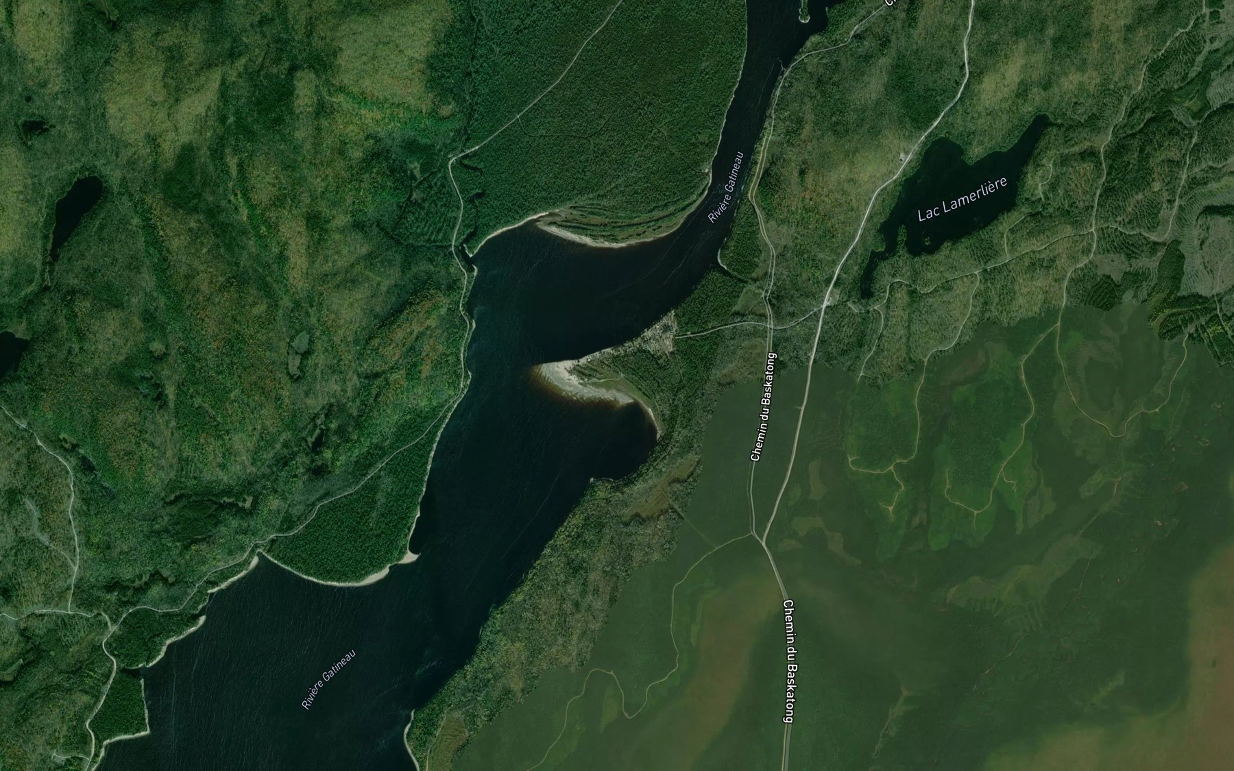 Satellite map of the Baie Doyon