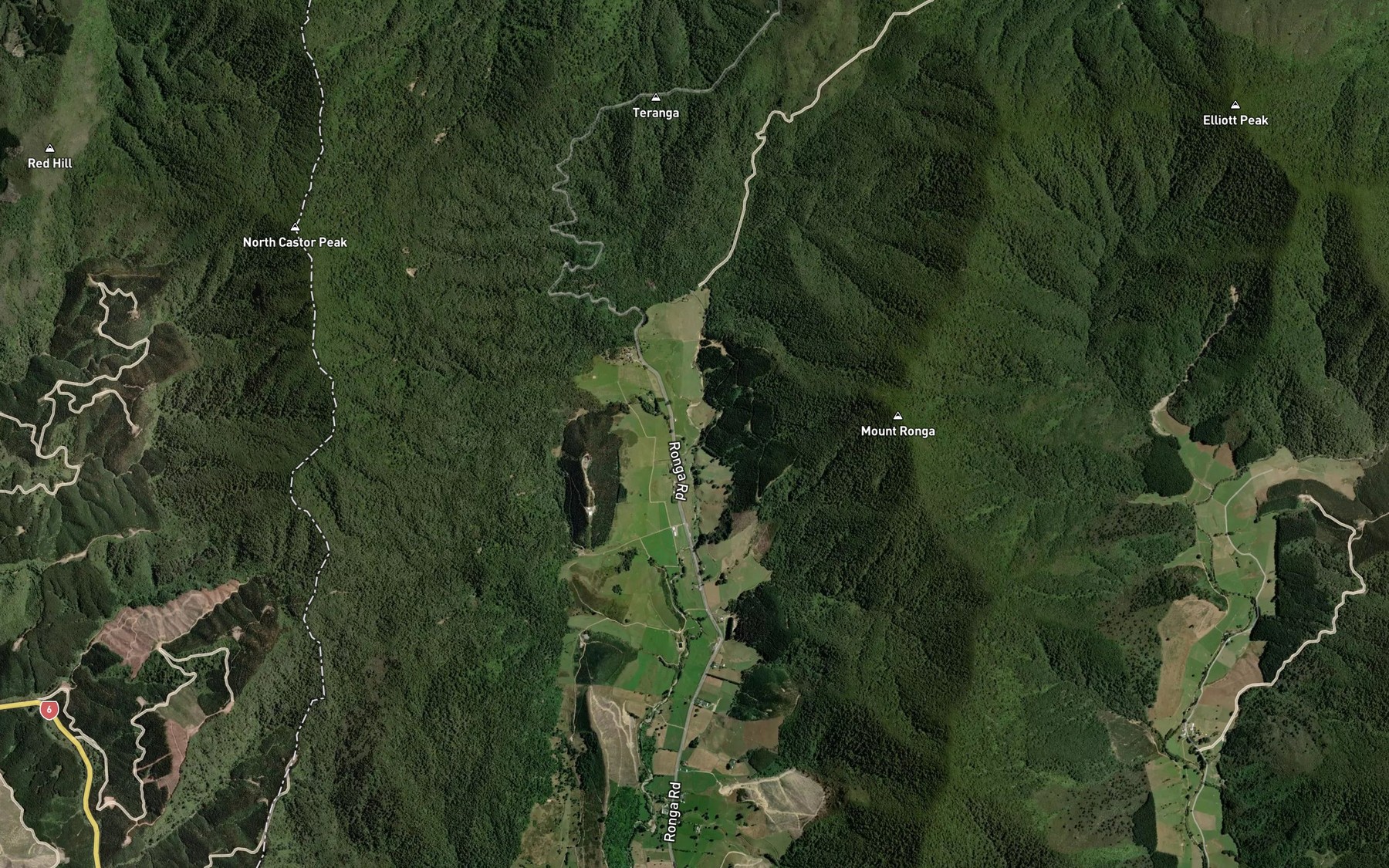 Satellite map of the Ronga River