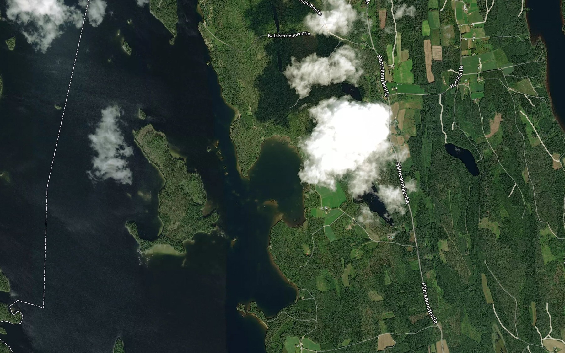 Satellite map of the Syylahti